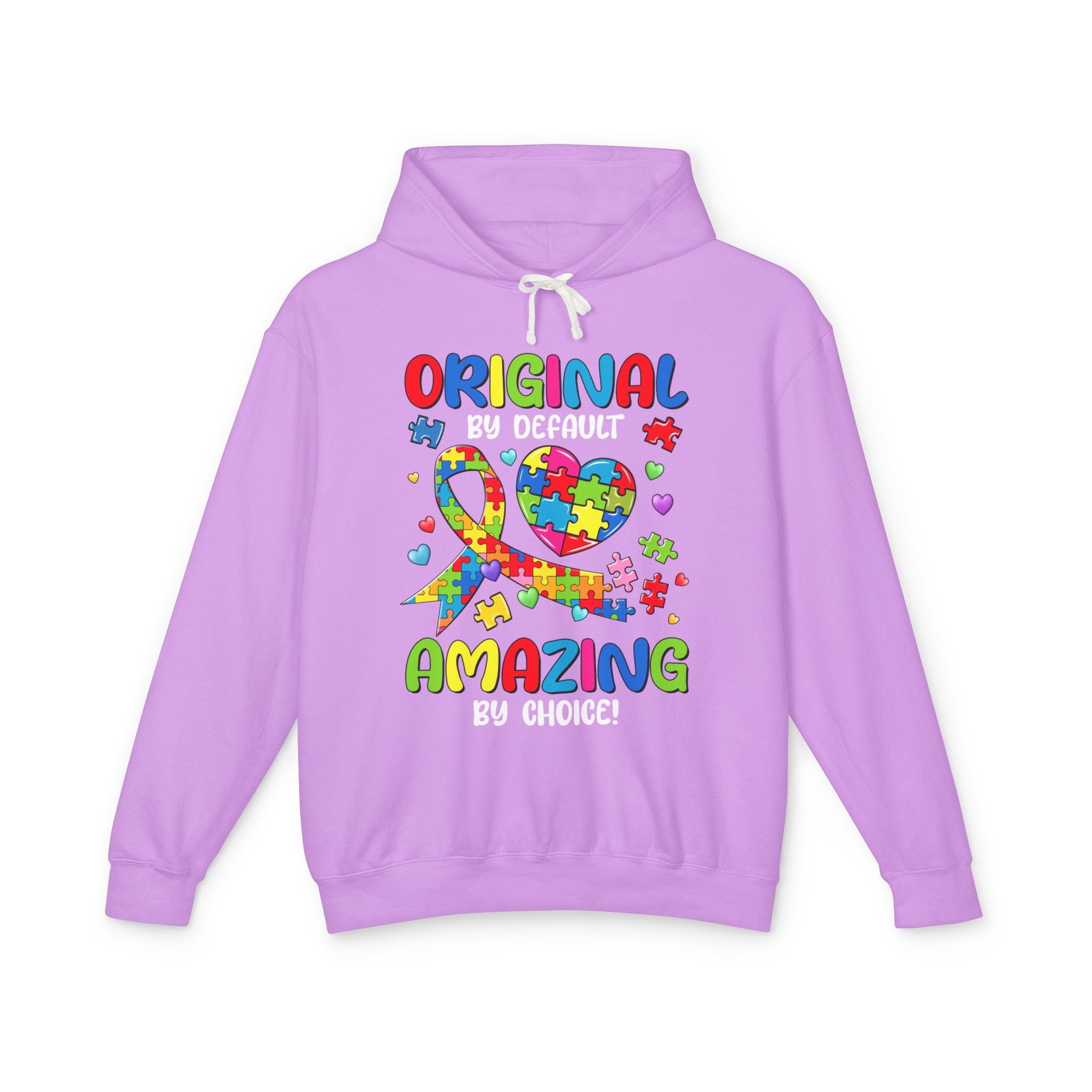 Original By Default Amazing By Choice , Autism Awareness Adult Hoodie