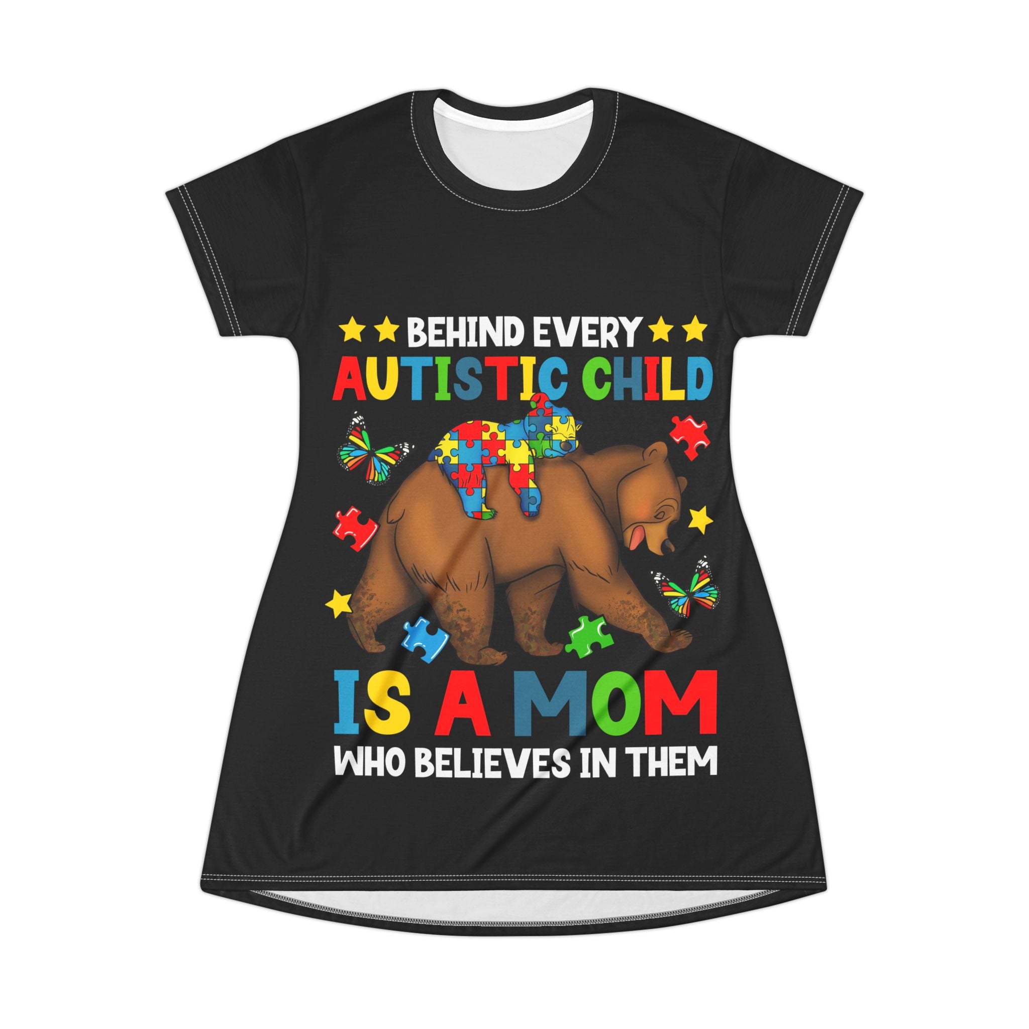 Autistic Child Austim T-Shirt Dress