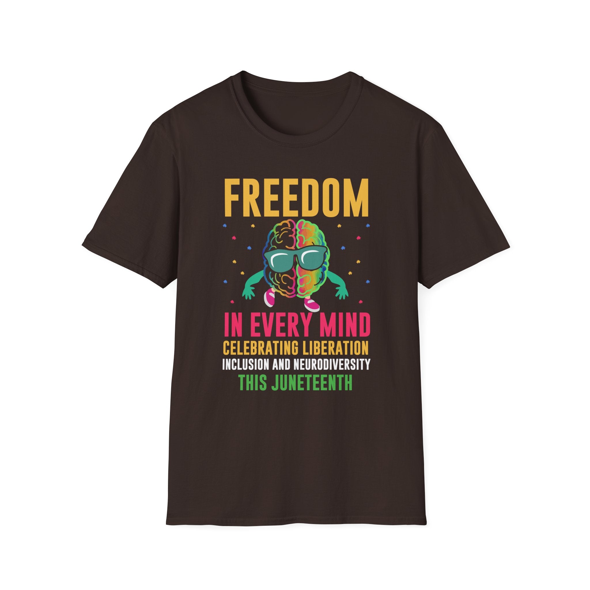 Freedom in Every mind Autism Awareness , Adult T-Shirt