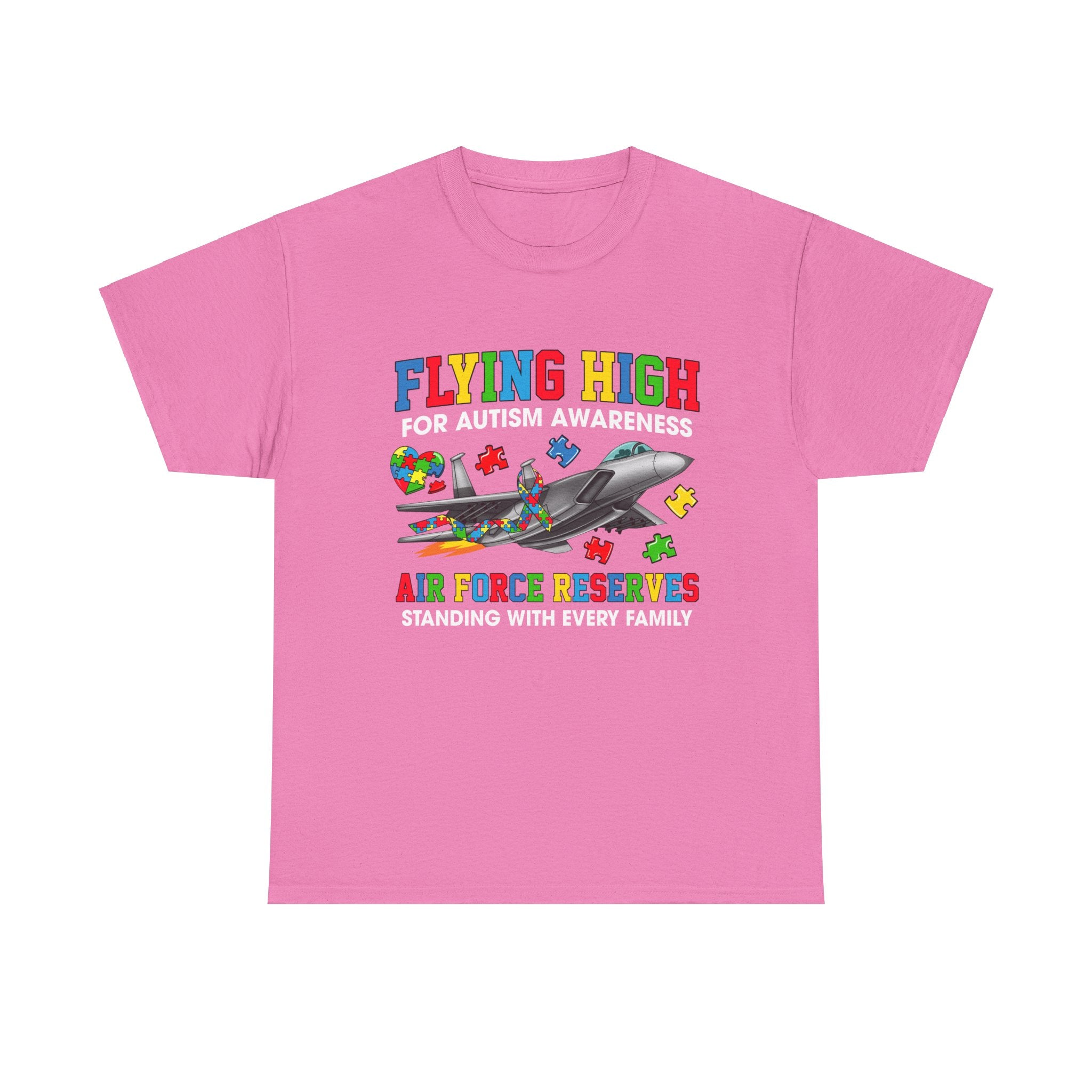 Flying High for Autism Awareness Adult T-Shirt | Airforce Reserves Support Tee