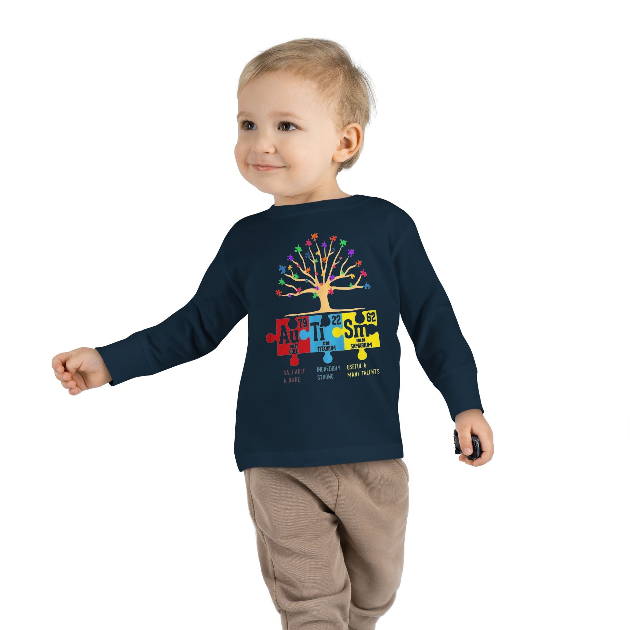 Autism Awareness Tree, Unisex Toddler Long Sleeve Shirt