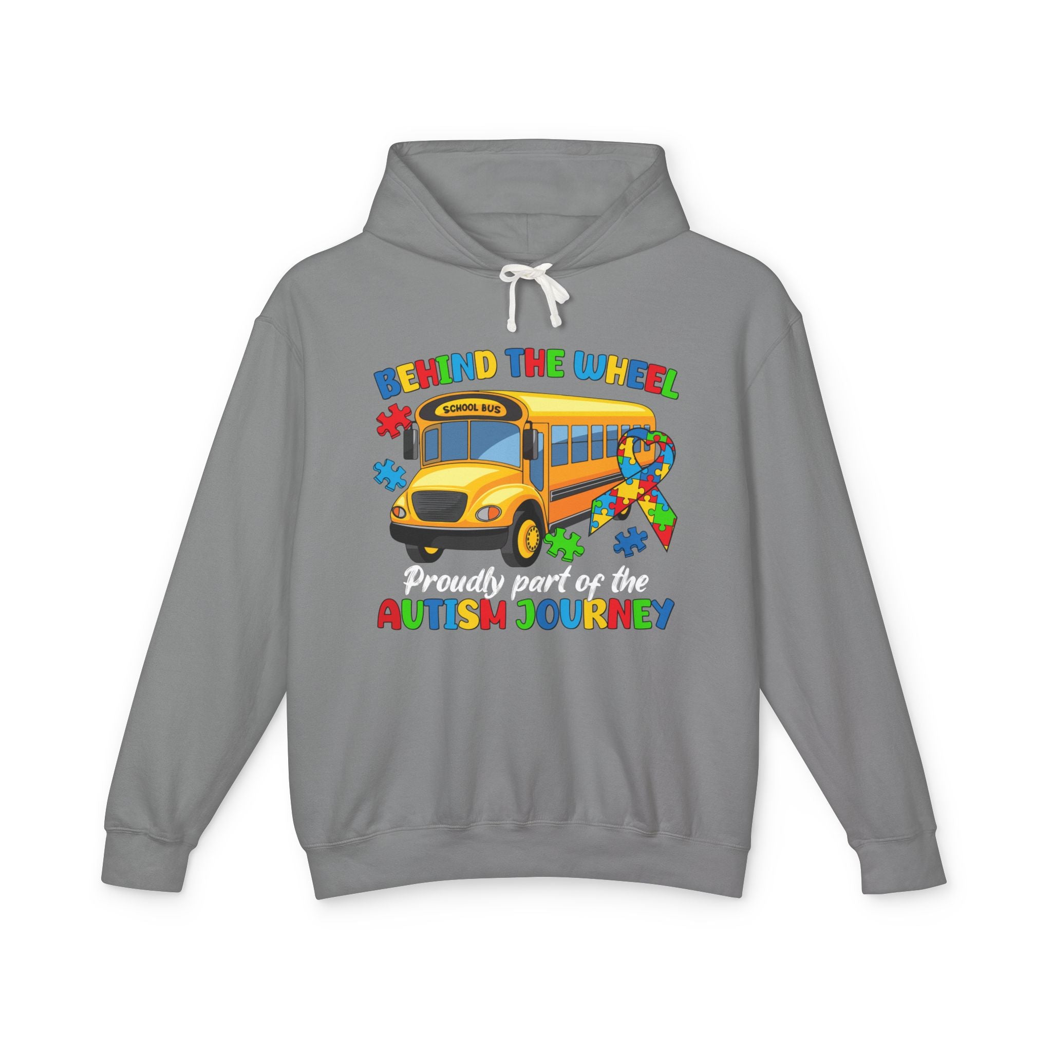 Behind the Wheel, Proudly Part of the Journey, Autism Awareness Adult Hoodie