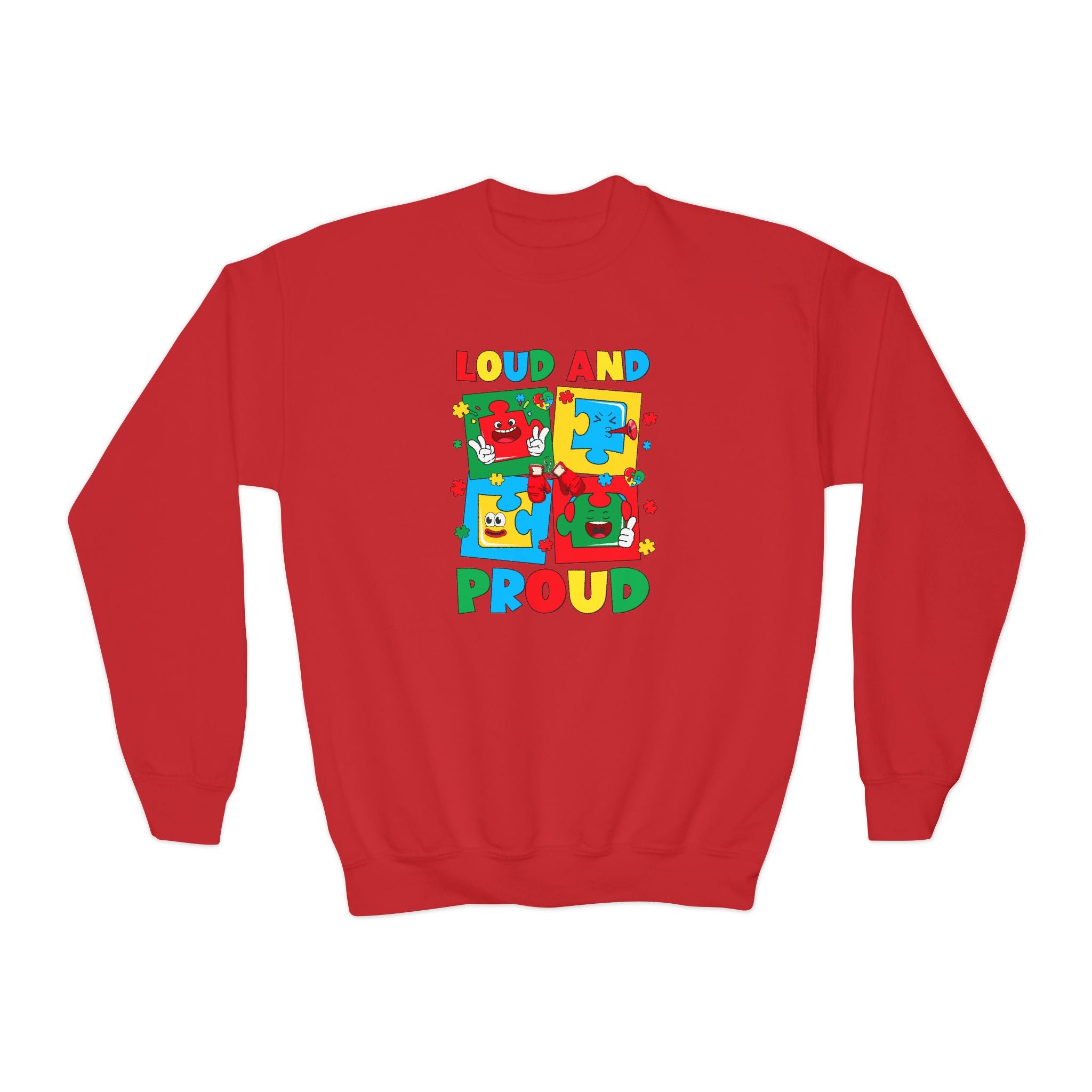 Loud & Proud, Youth Crewneck Sweatshirt