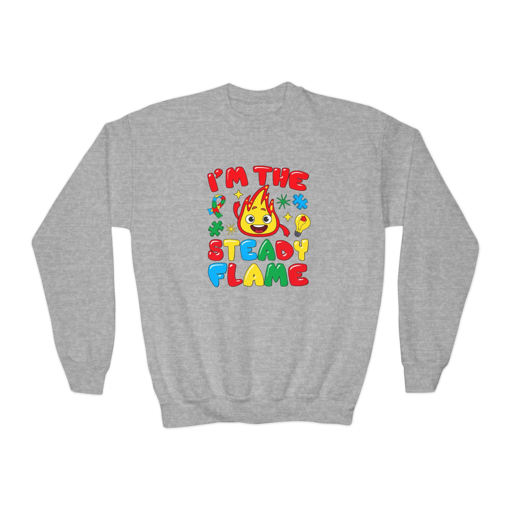 I'm The Steady Flame, Youth Crewneck Sweatshirt