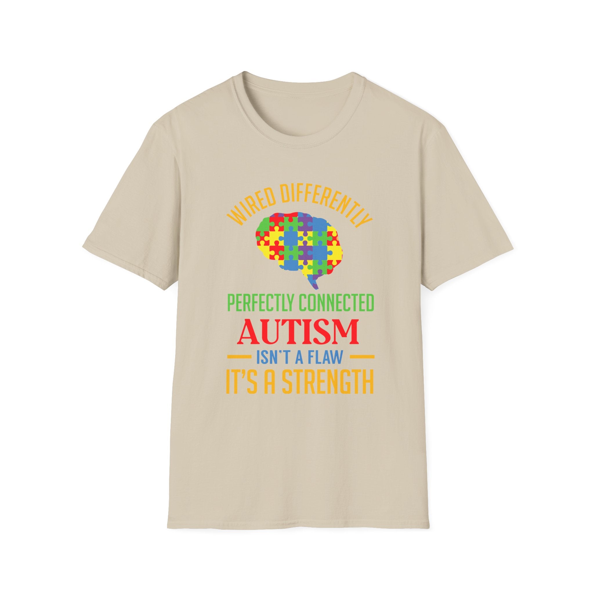 Wired differently Autism Awareness , Adult T-Shirt