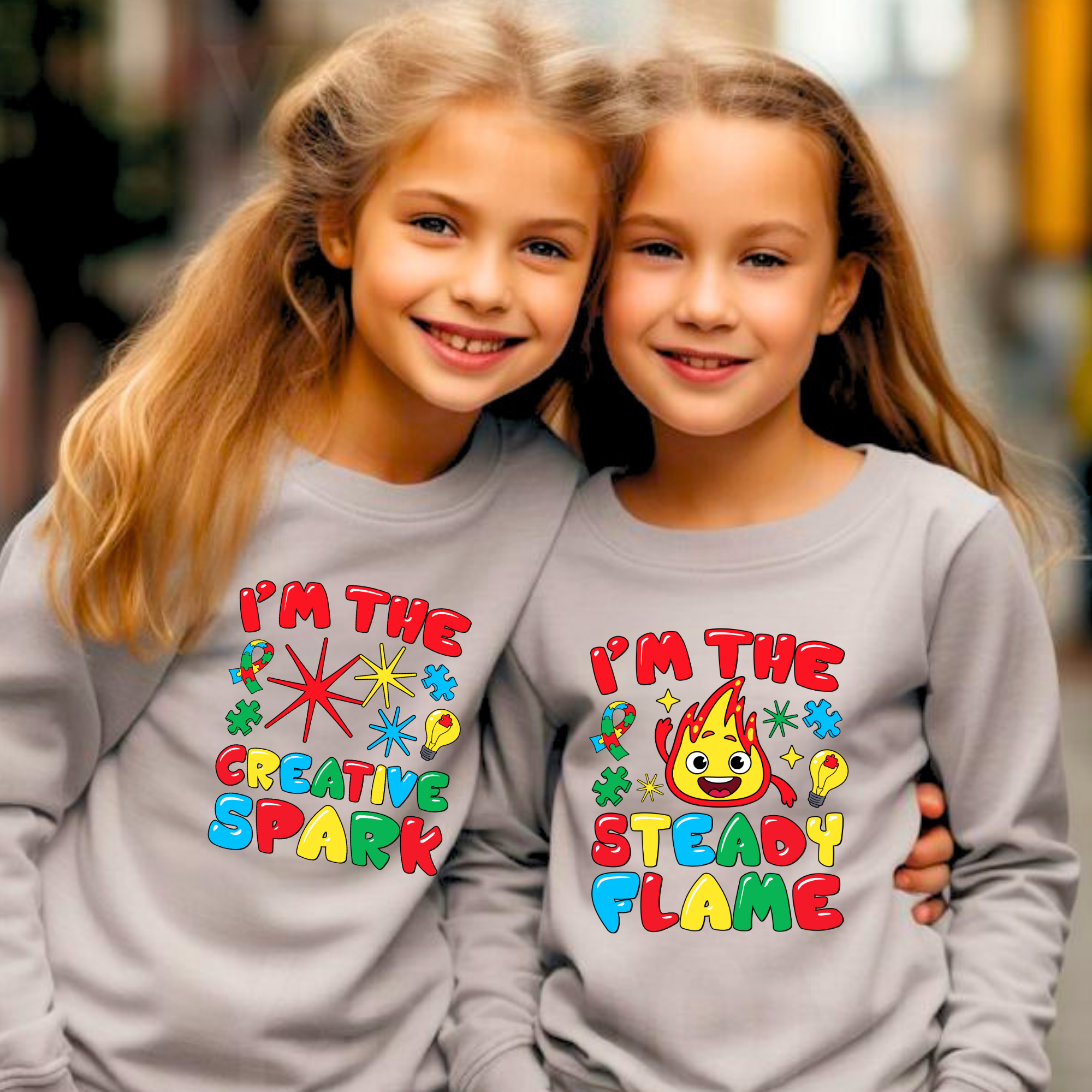 I'm The Creative Spark, Youth Crewneck Sweatshirt