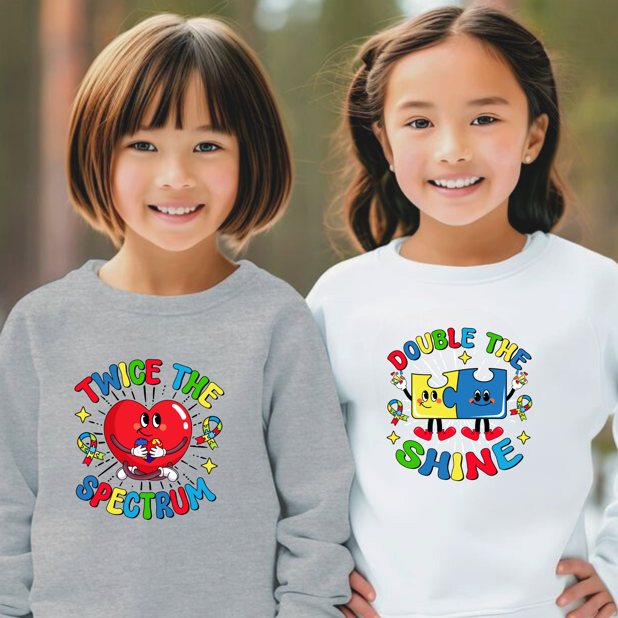 Twice The Spectrum, Youth Crewneck Sweatshirt