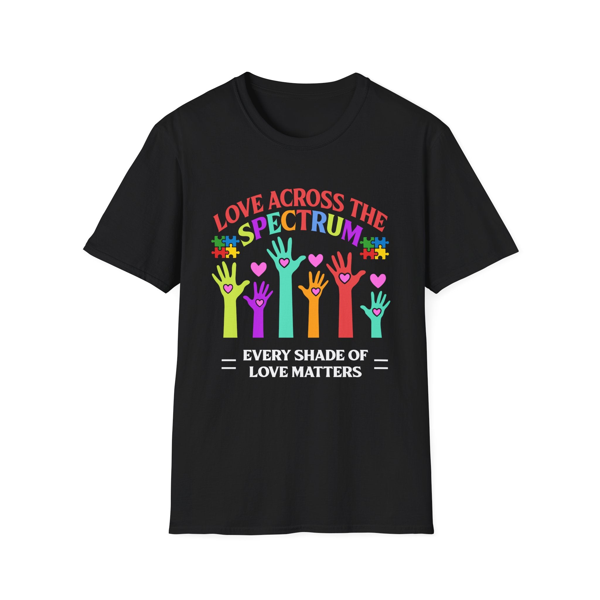 Love Across the Spectrum Autism Awareness , Adult T-Shirt