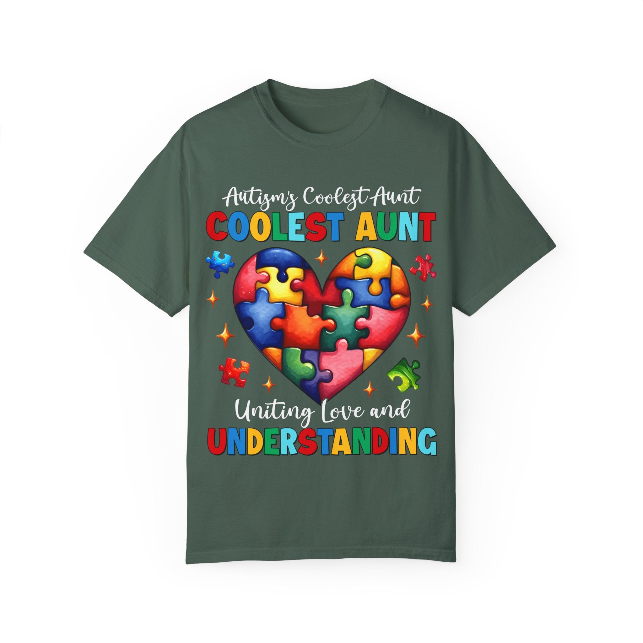 Autism’s Coolest Auntie Adult T-Shirt | Autism Awareness for Aunts, Sisters & Family