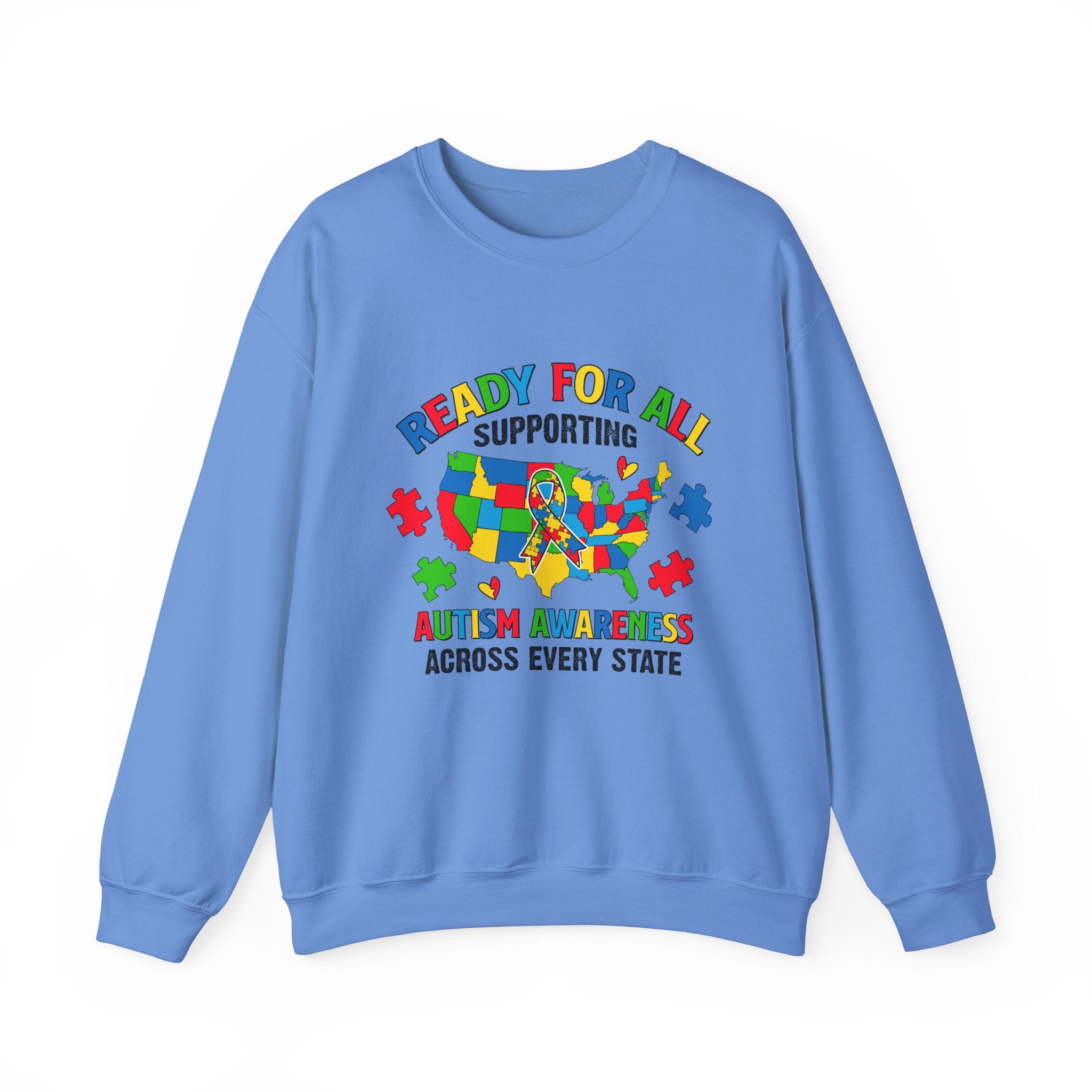 Ready for All, Autism Awareness Adult Sweatshirt