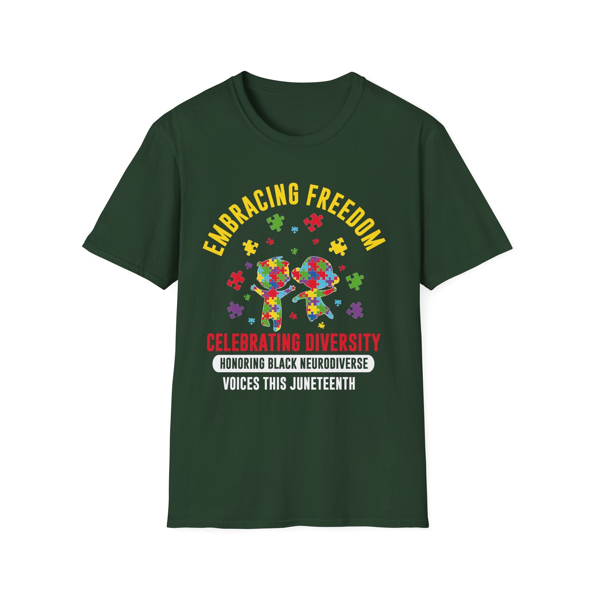 Embracing Freedom Autism Awareness , Adult T-Shirt