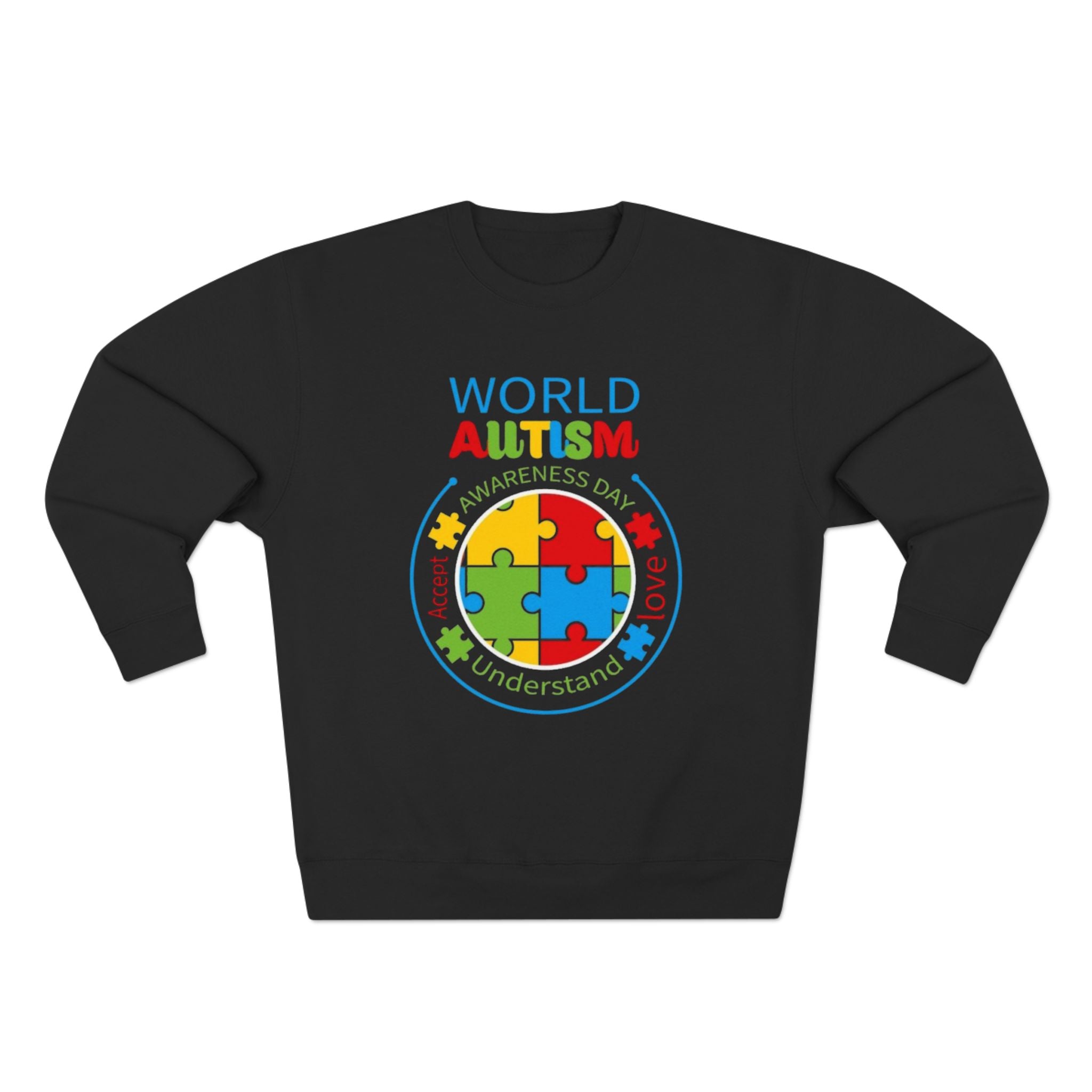 Autism World, Long Sleeve Adult Shirt,  Autism Awareness Apparel