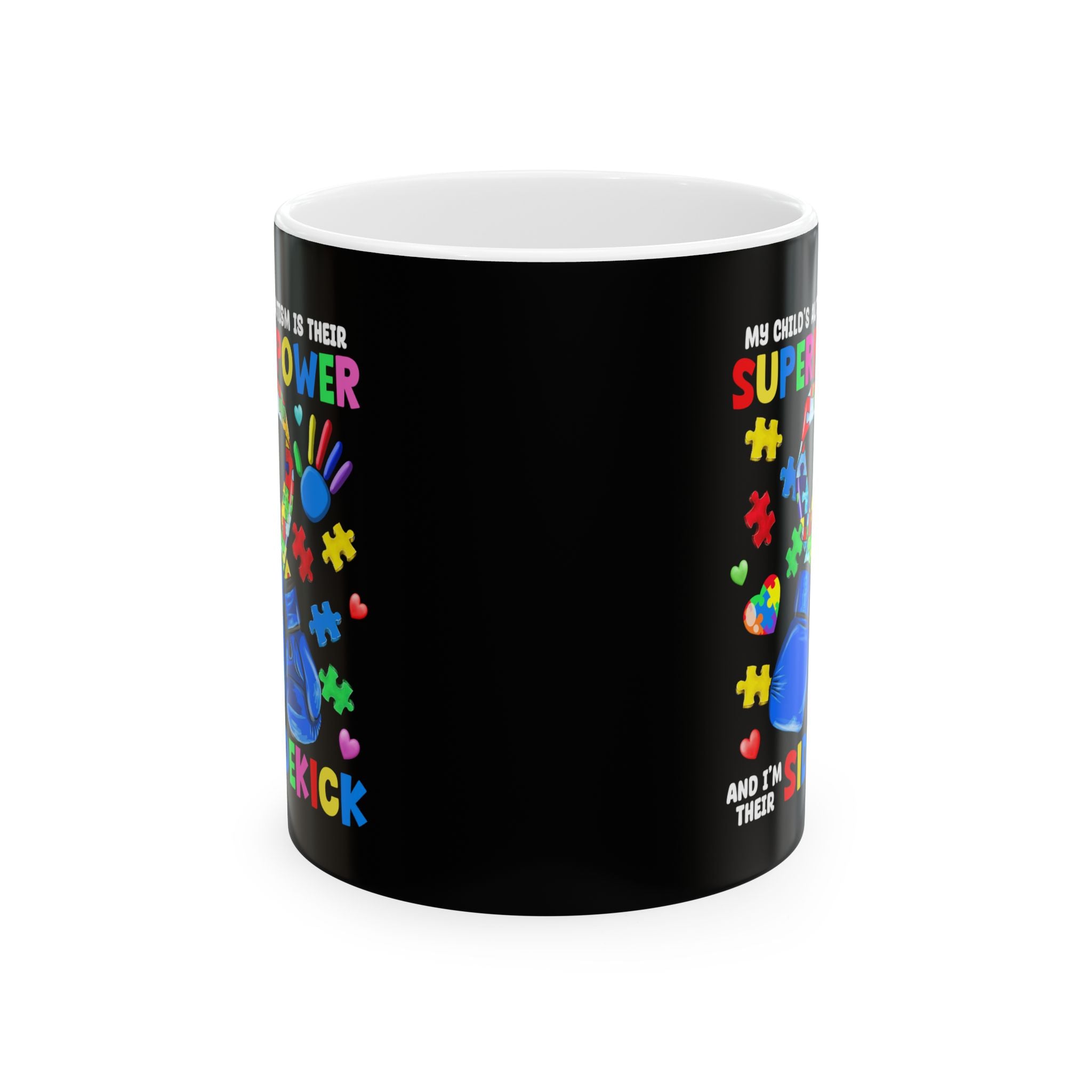 Child's Super Power Austim Ceramic Mug