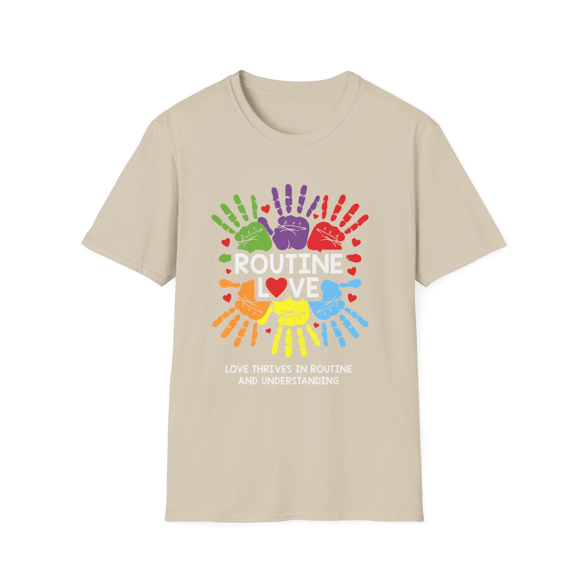 Routine love Autism Awareness , Adult T-Shirt