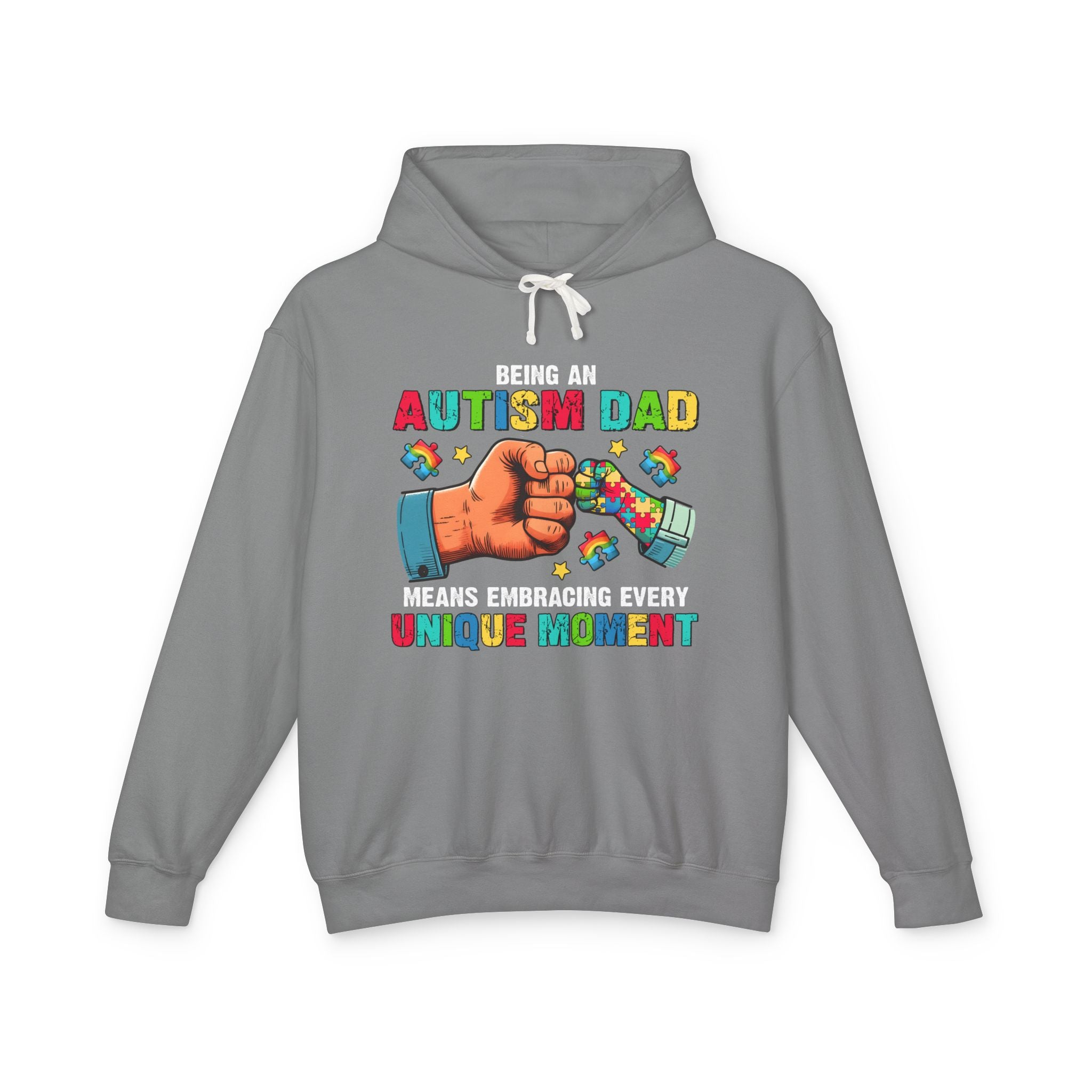 Being An Autism Dad, Autism Awareness Adult Hoodie