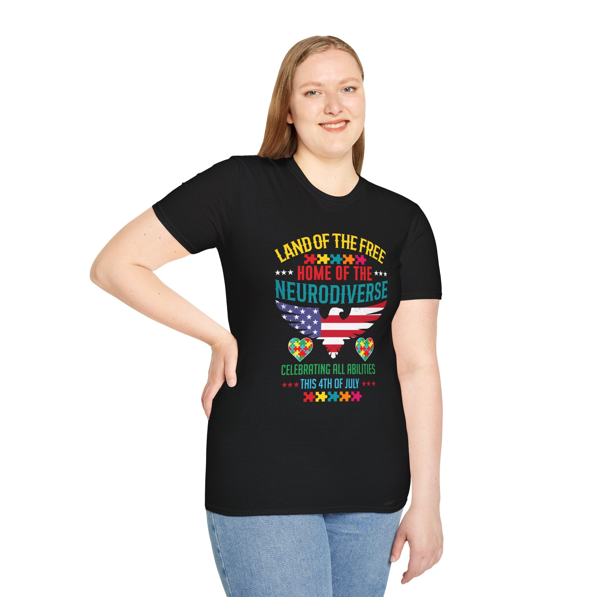 Home of Neurodiverse Autism Awareness , Adult T-Shirt