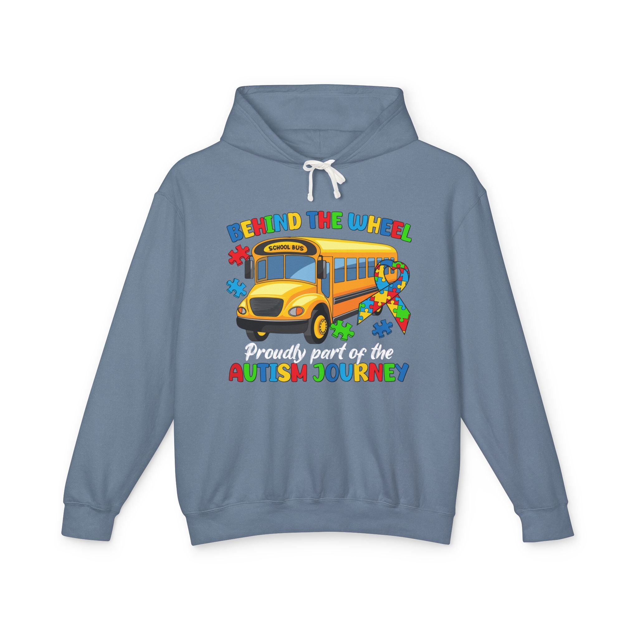 Behind the Wheel, Proudly Part of the Journey, Autism Awareness Adult Hoodie