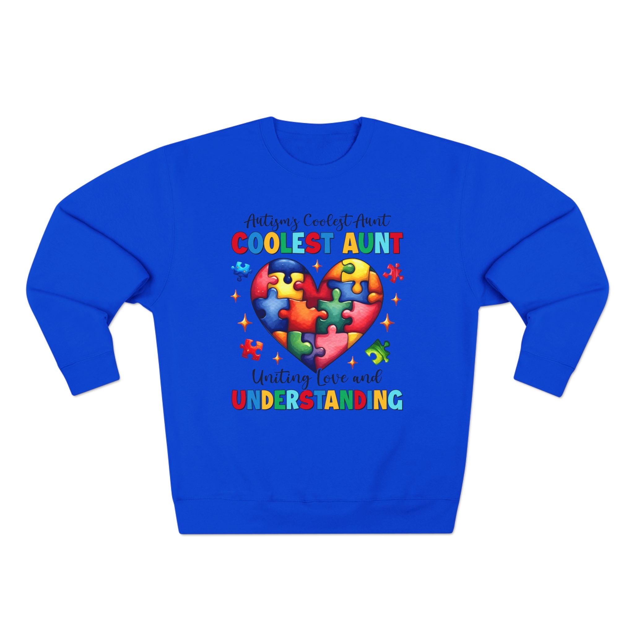 Autism Family Awareness, Coolest Aunt, Adult Sweatshirt