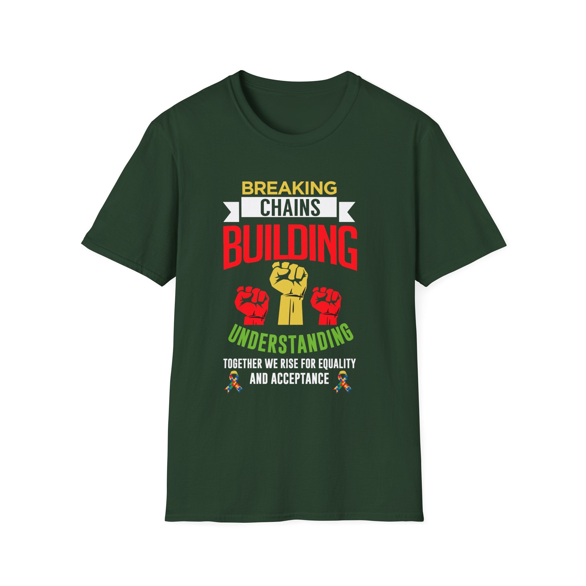 Breaking Chains Autism Awareness , Adult T-Shirt