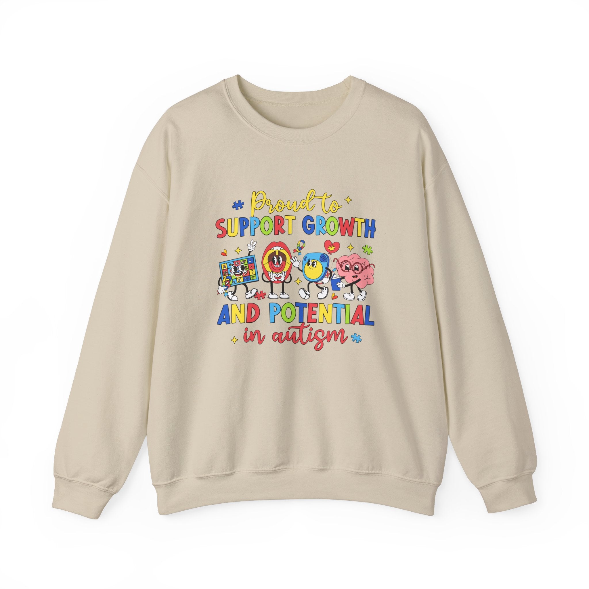 Nurturing Growth for Autism Awareness, Adult Sweatshirt