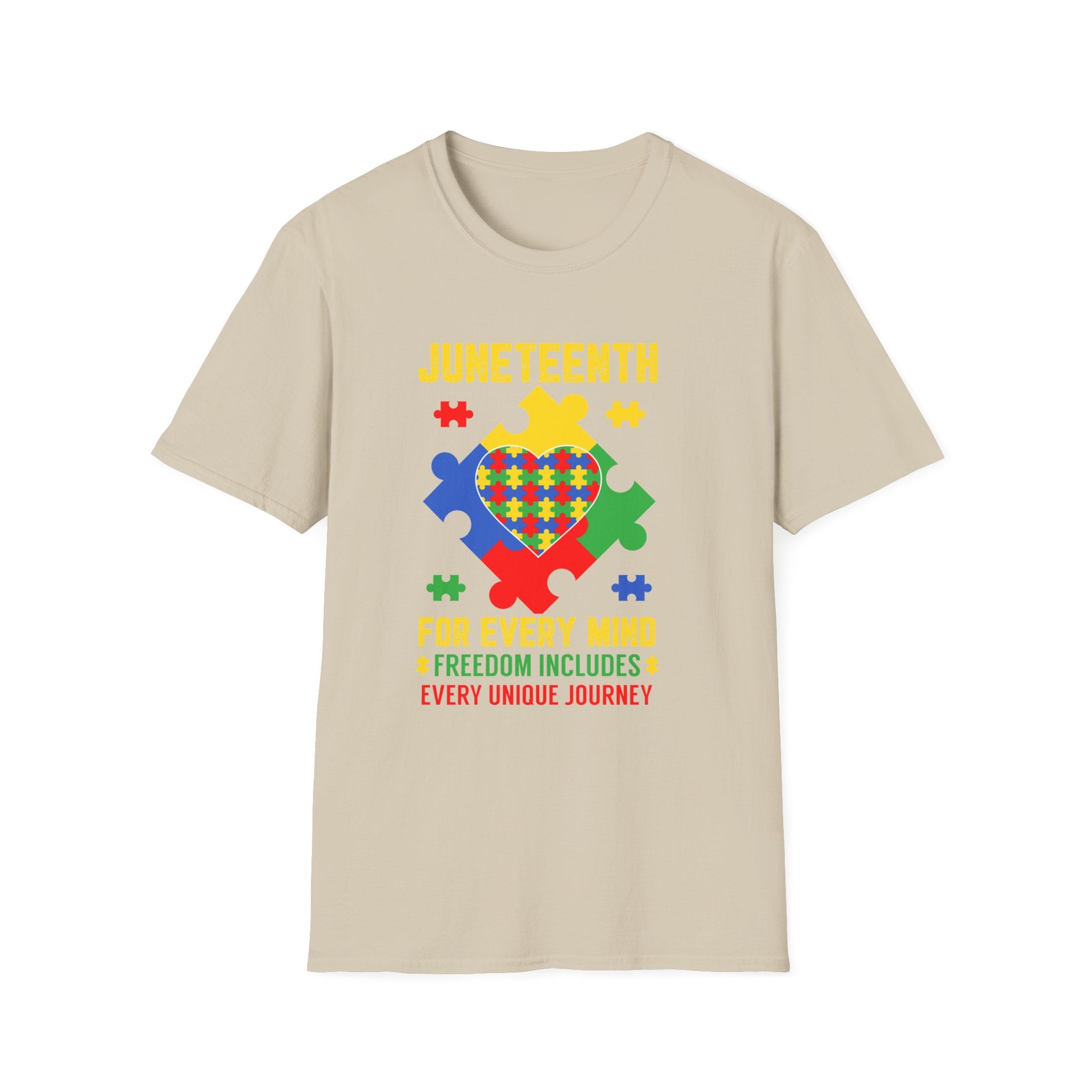 Juneteenth Autism Awareness , Adult T-Shirt