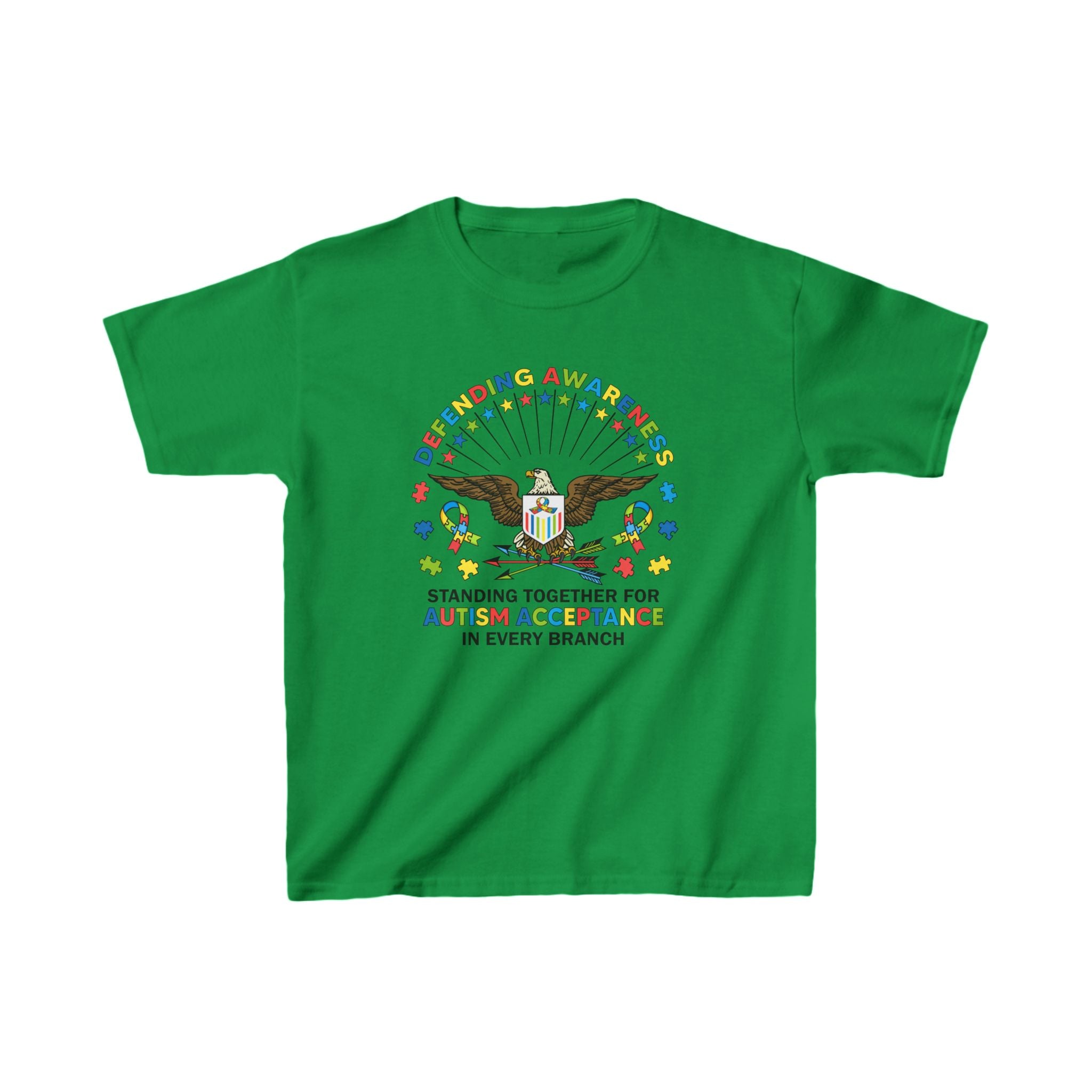 Defending Awareness, Unisex Children's T-Shirt | Autism Awareness in Every U.S. Military Branch