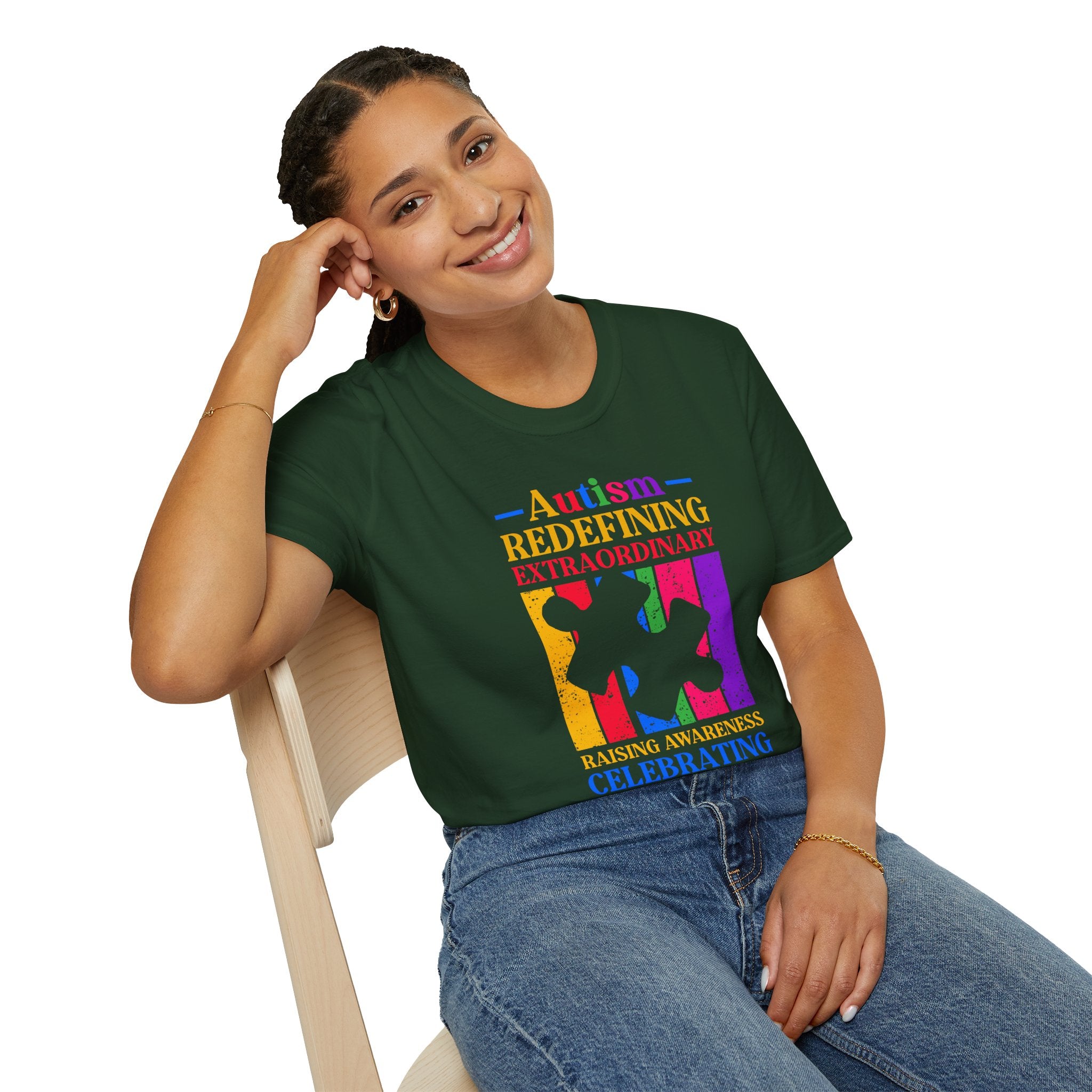 Redefining Extraordinary  Autism Awareness , Adult T-Shirt