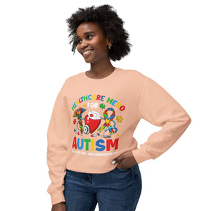 "Healthcare Hero Autism Awareness Sweatshirt – 'Healthcare