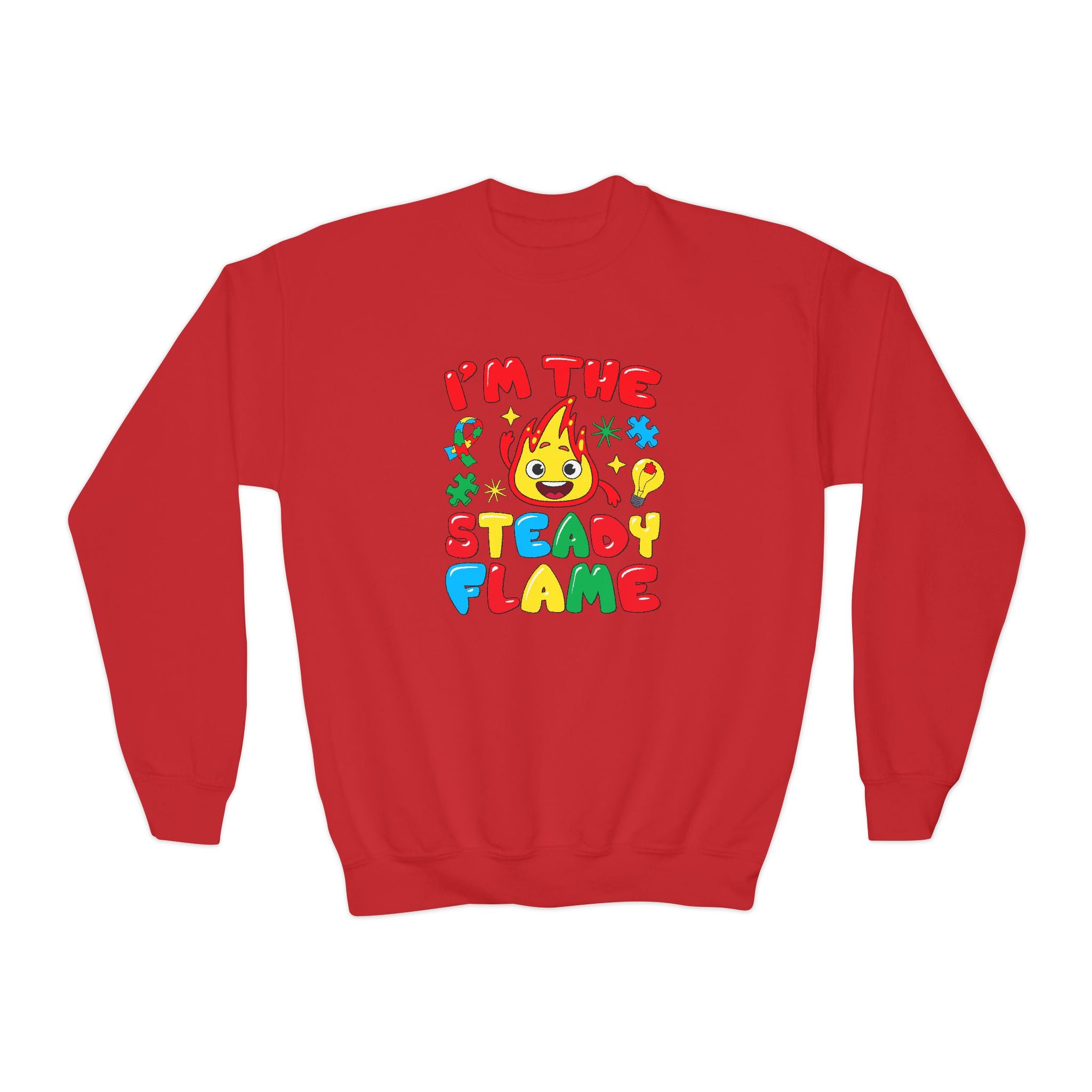 I'm The Steady Flame, Youth Crewneck Sweatshirt