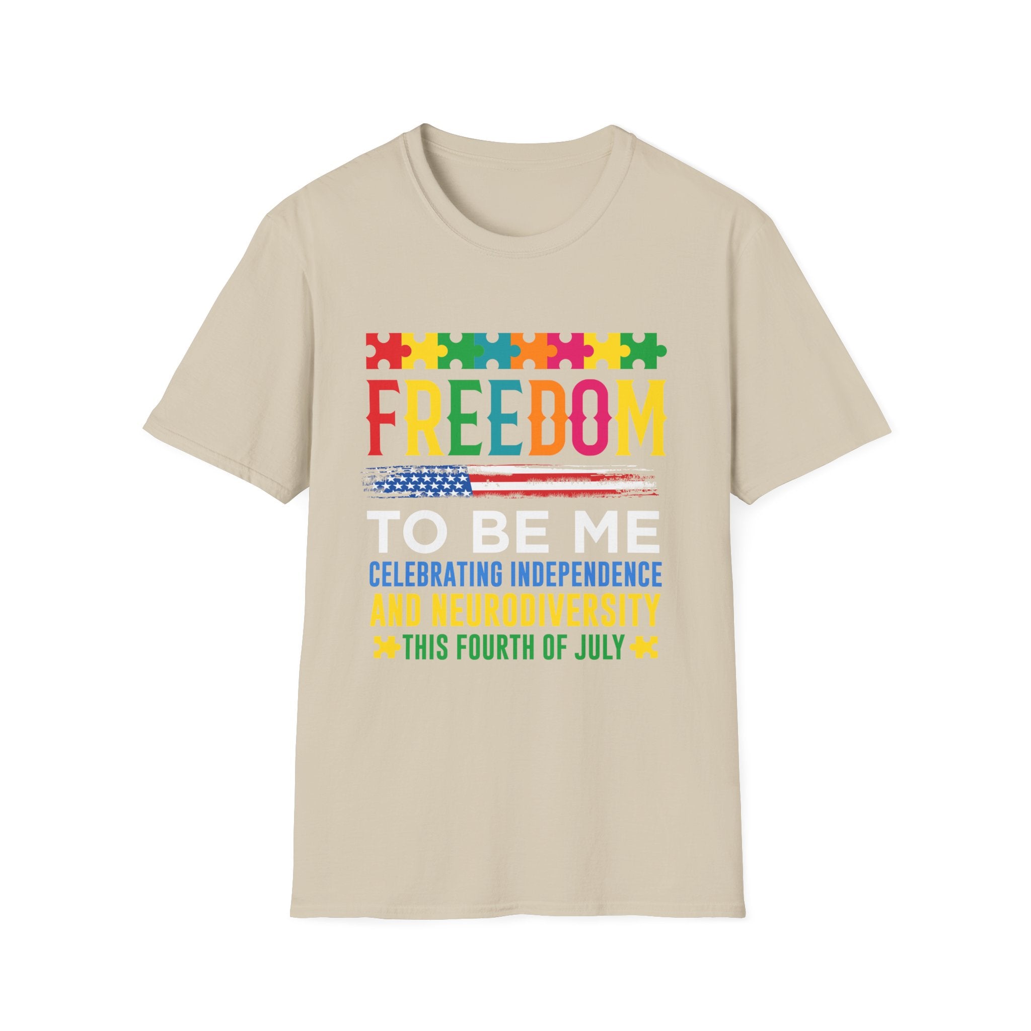 Freedom To Be Me Autism Awareness , Adult T-Shirt