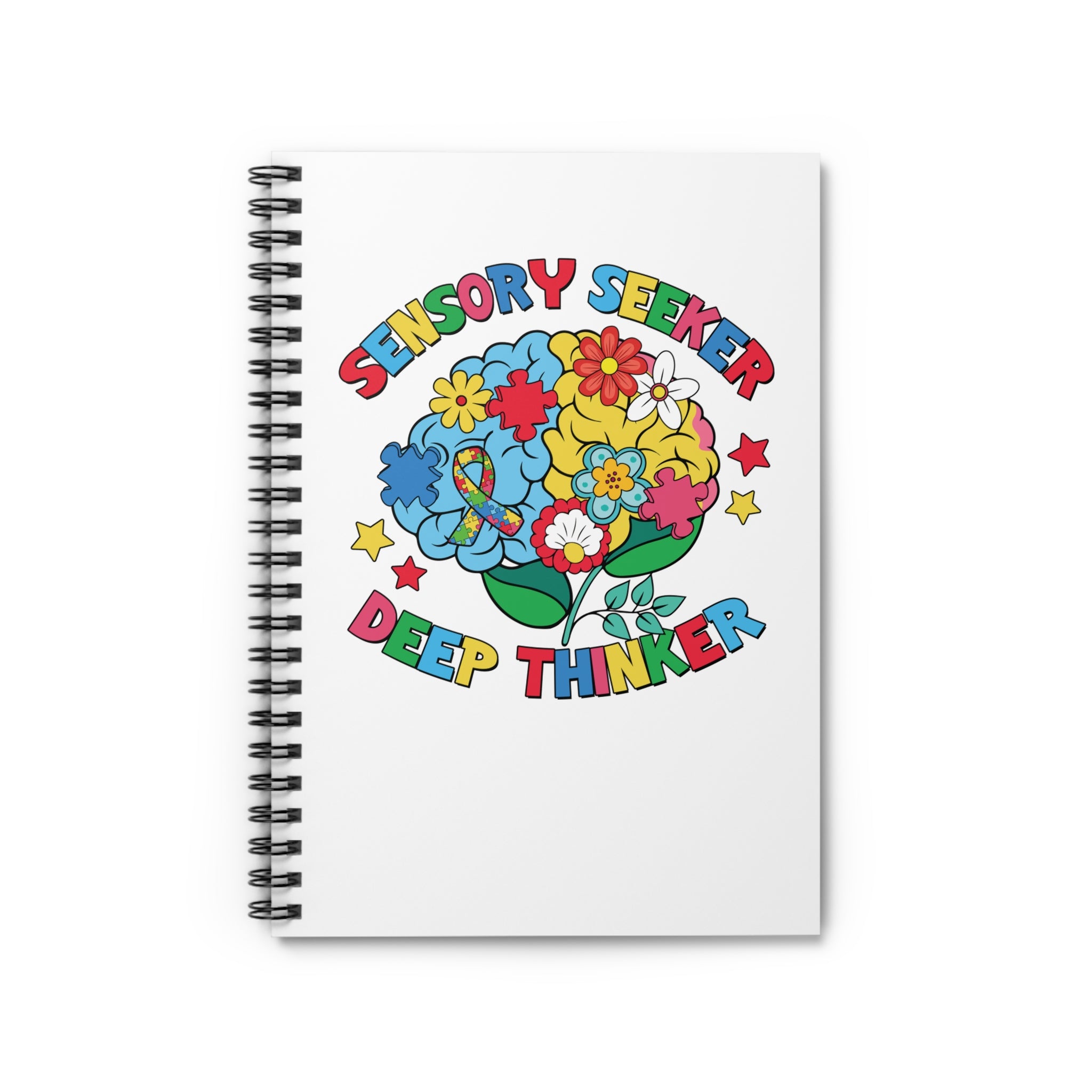 Deep Thinker Spiral Notebook - Ruled Line
