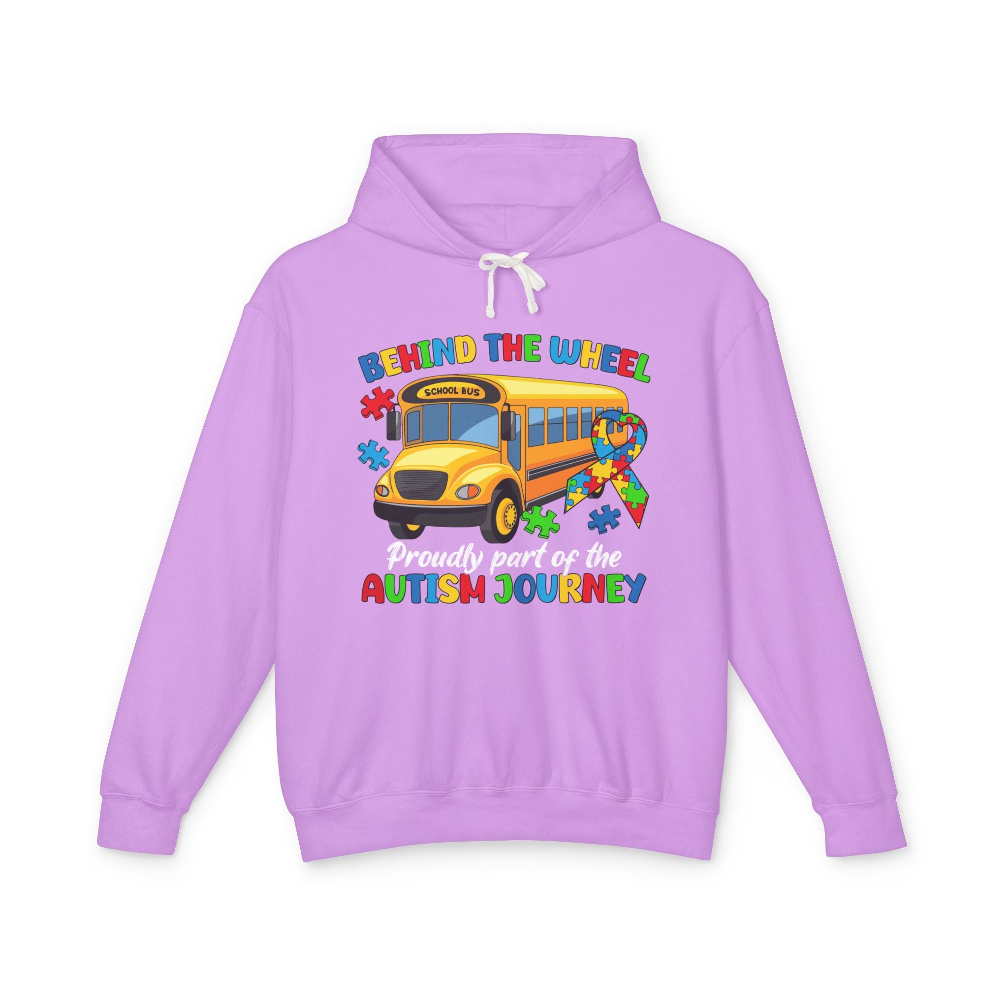 Behind the Wheel, Proudly Part of the Journey, Autism Awareness Adult Hoodie