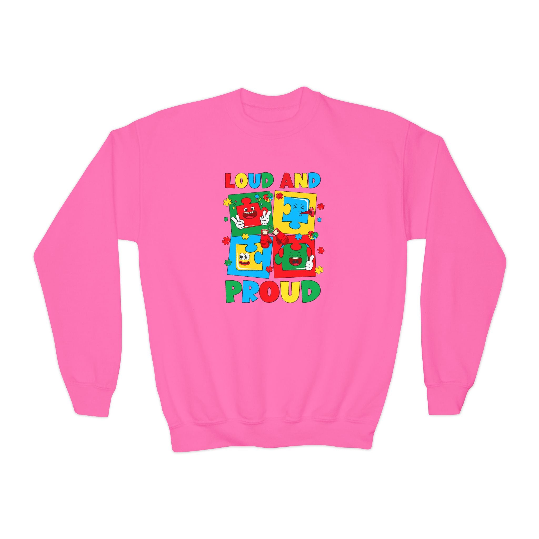 Loud & Proud, Youth Crewneck Sweatshirt