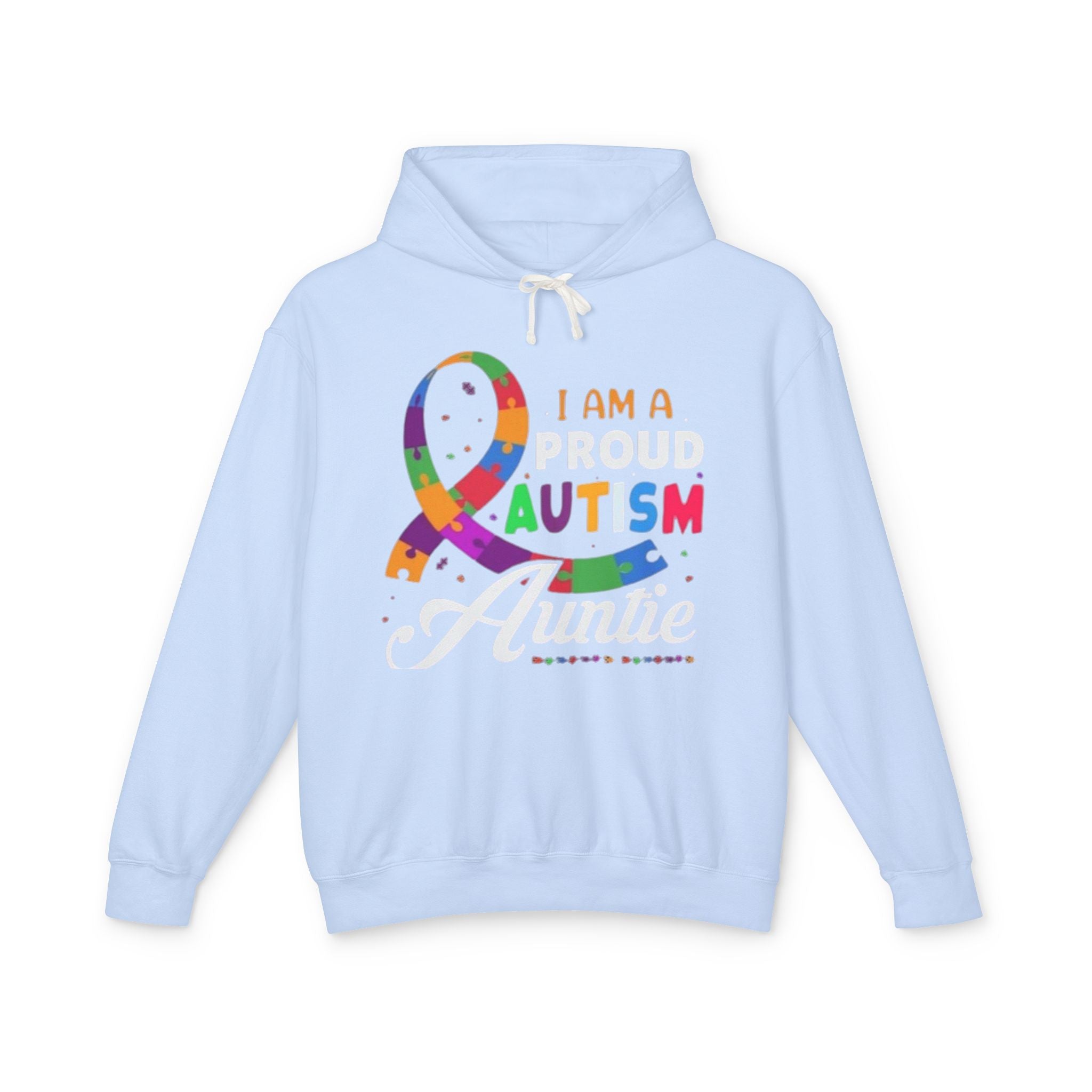 Proud Autism Auntie, Autism Awareness Adult Hoodie