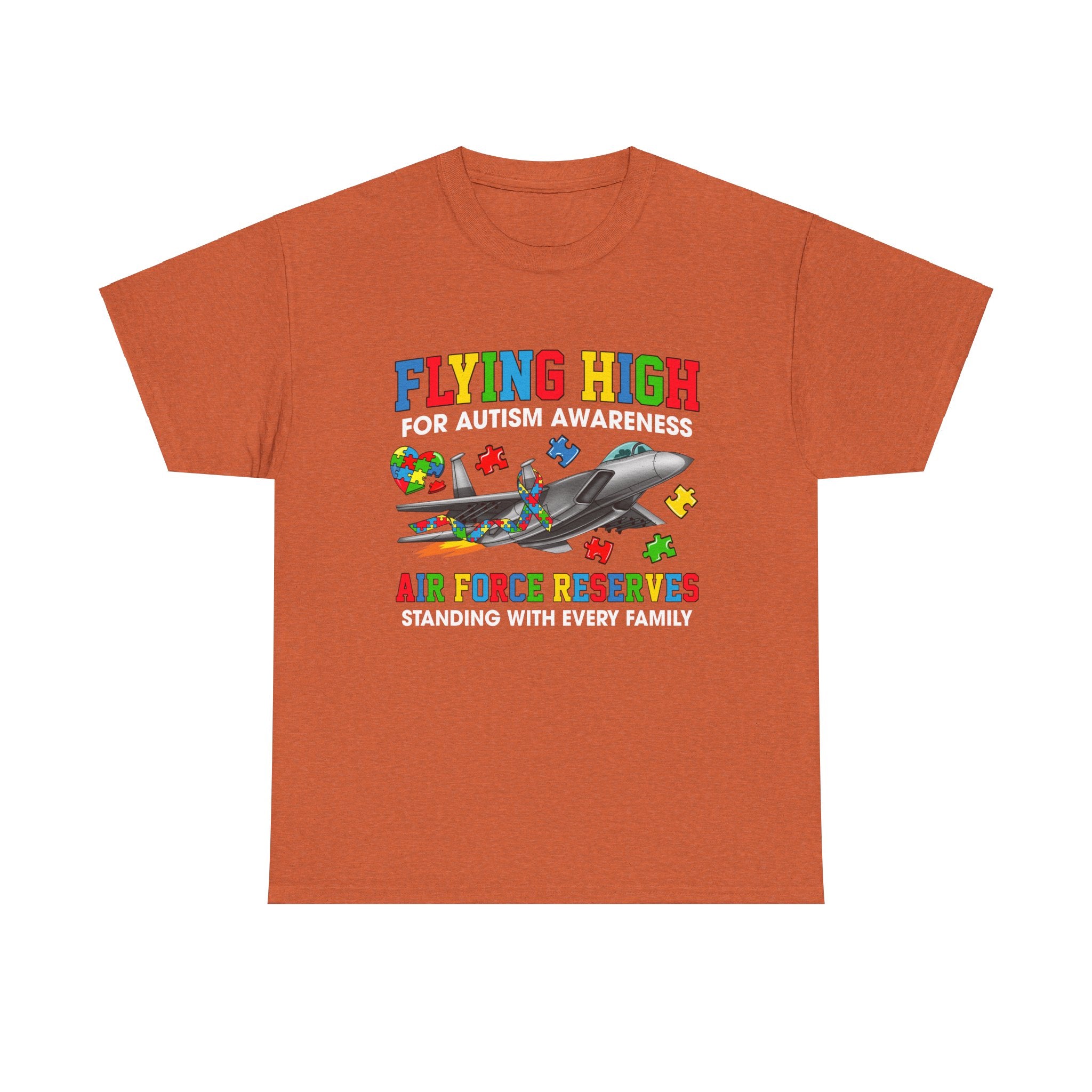 Flying High for Autism Awareness Adult T-Shirt | Airforce Reserves Support Tee