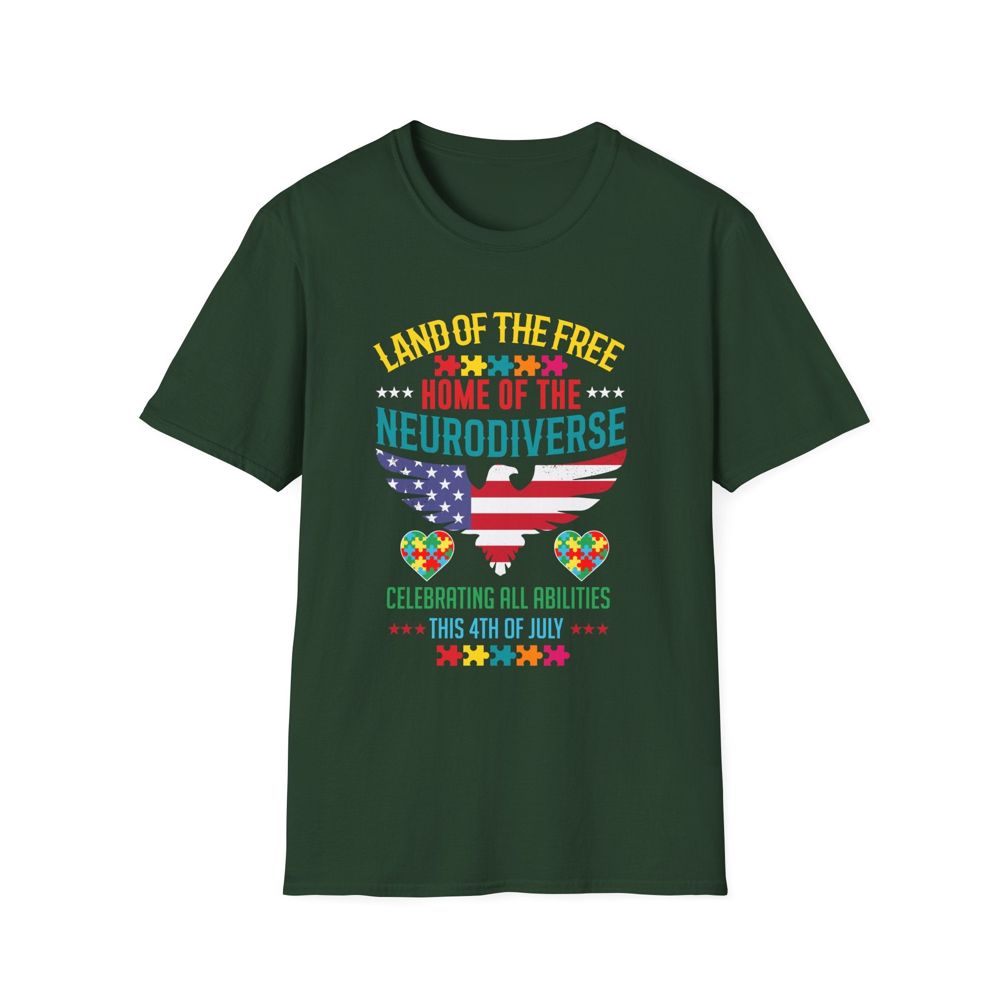 Home of Neurodiverse Autism Awareness , Adult T-Shirt