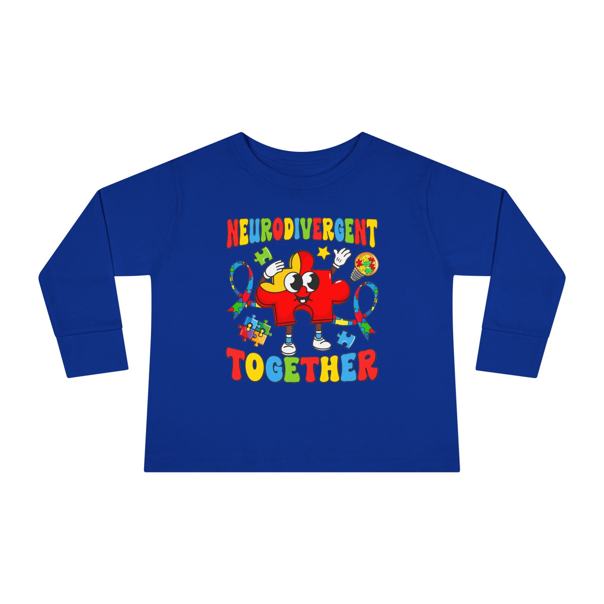 Neurodivergent Together, Autism Awareness, Toddler Long Sleeve Tee