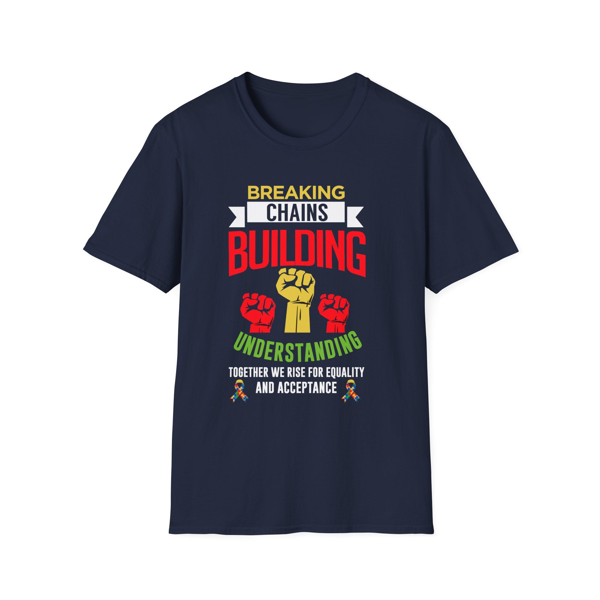 Breaking Chains Autism Awareness , Adult T-Shirt