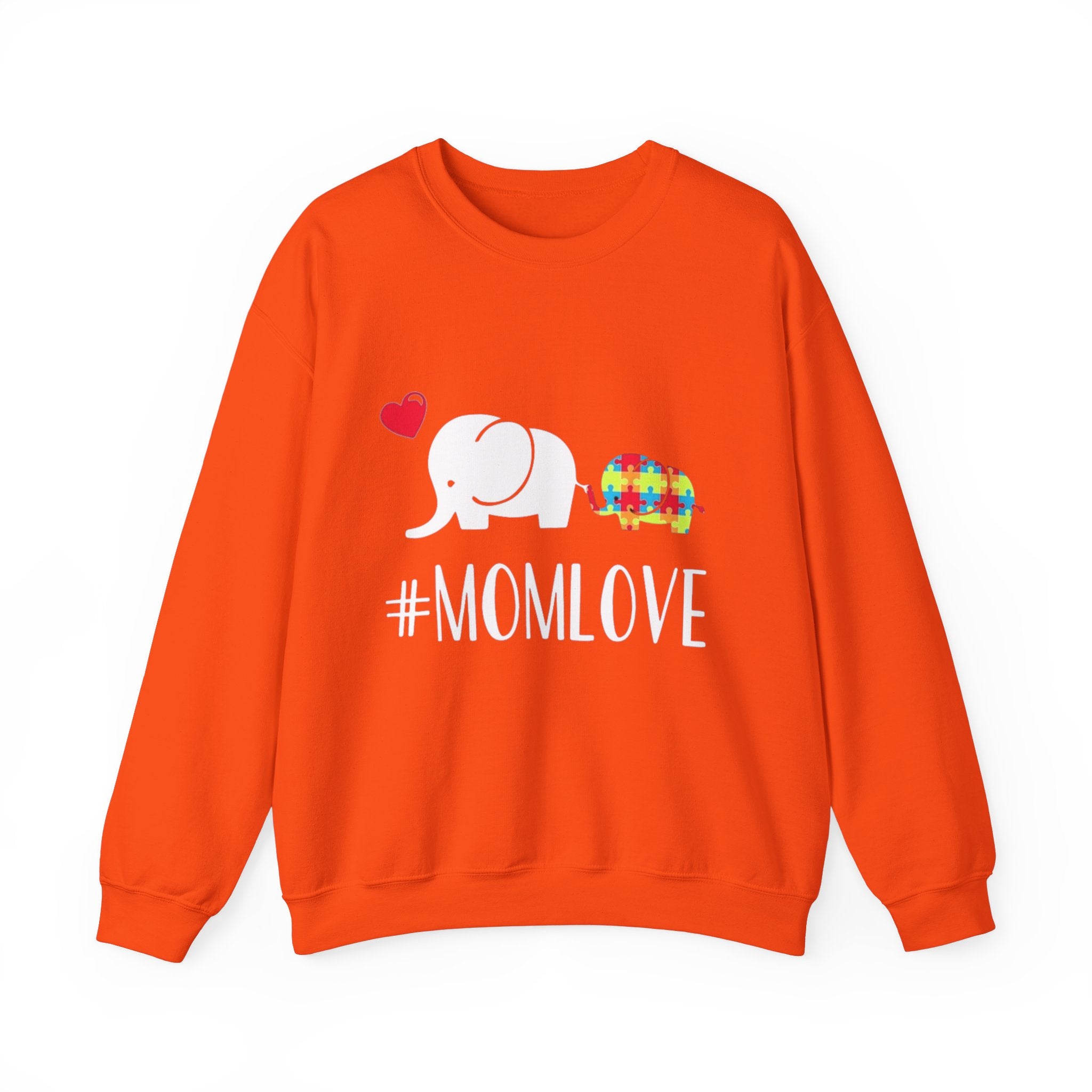 Mom Love, Autism Awareness Adult Sweatshirt