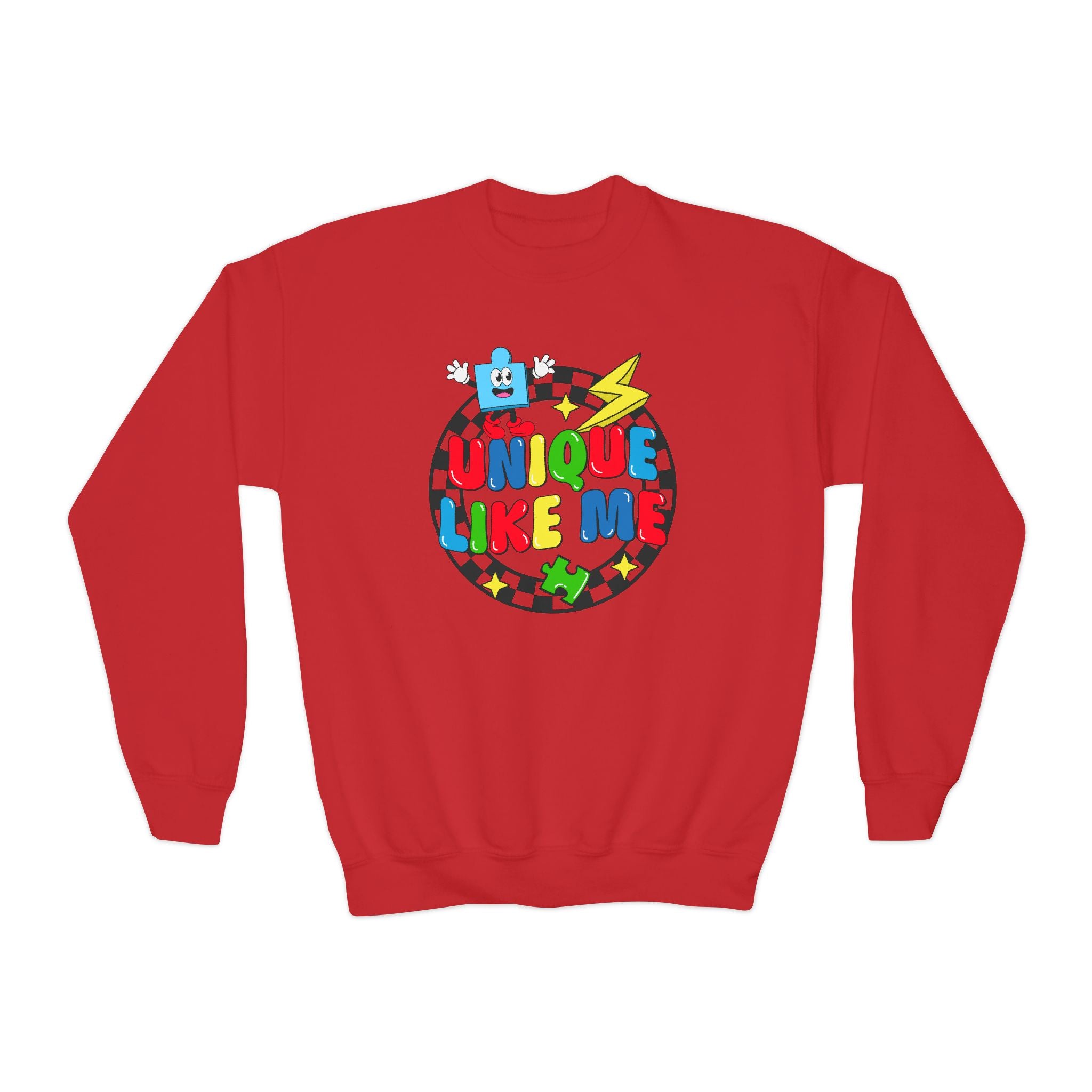 Unique Like Me, Youth Crewneck Sweatshirt