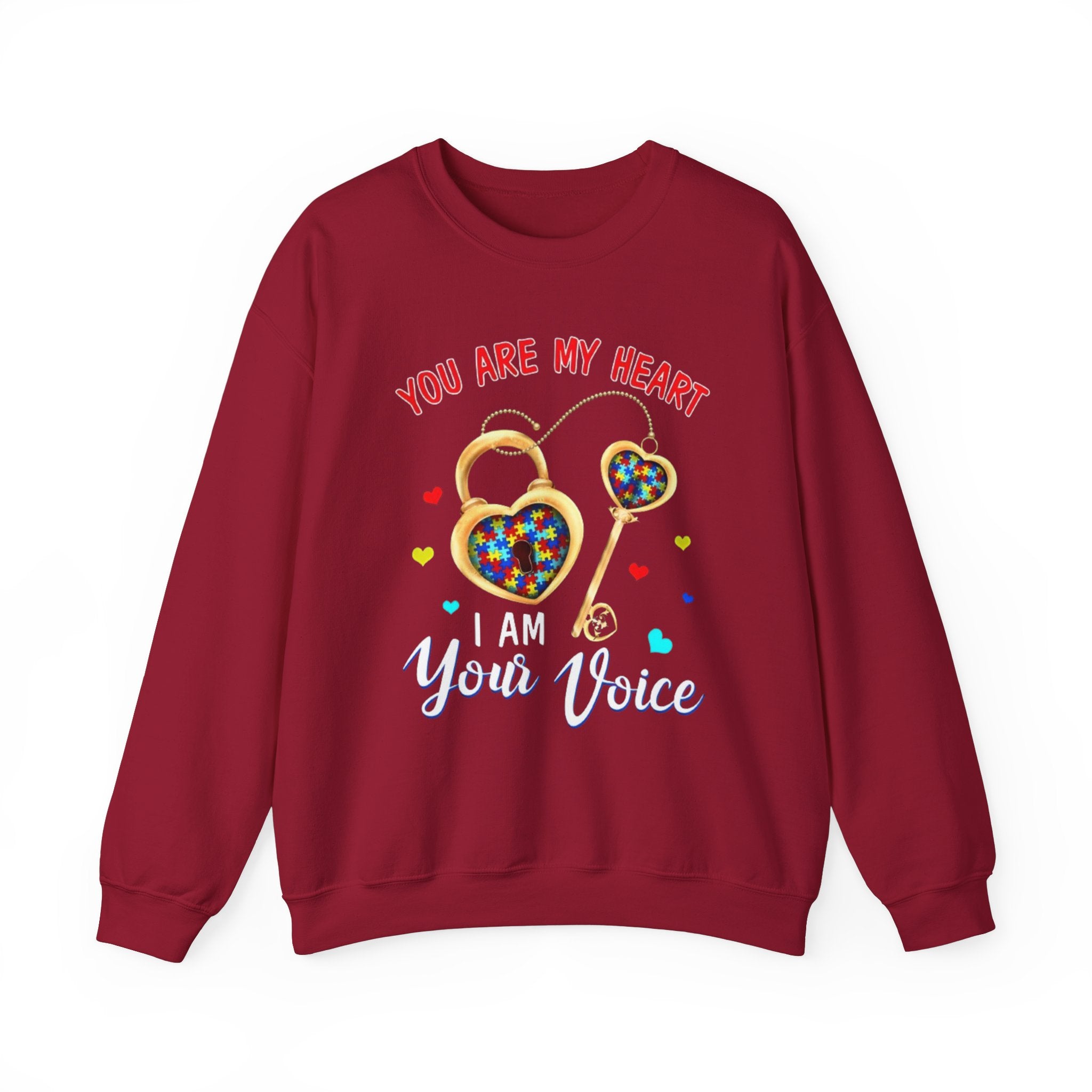 You Are My Heart, Autism Awareness Adult Sweatshirt