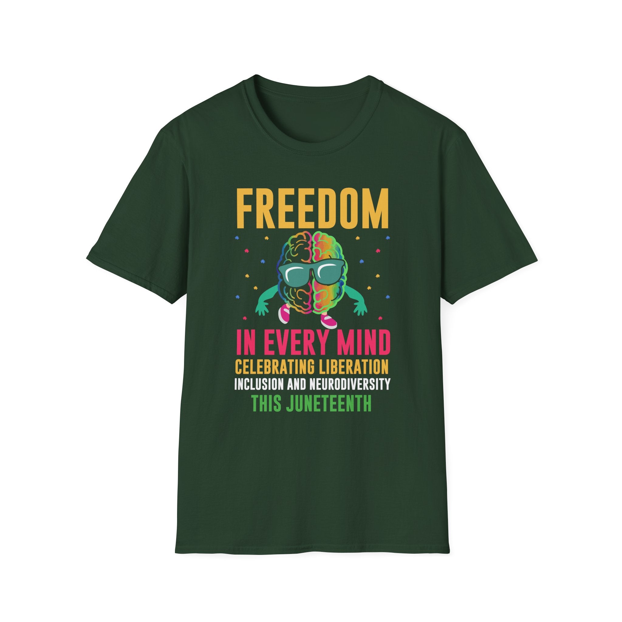 Freedom in Every mind Autism Awareness , Adult T-Shirt