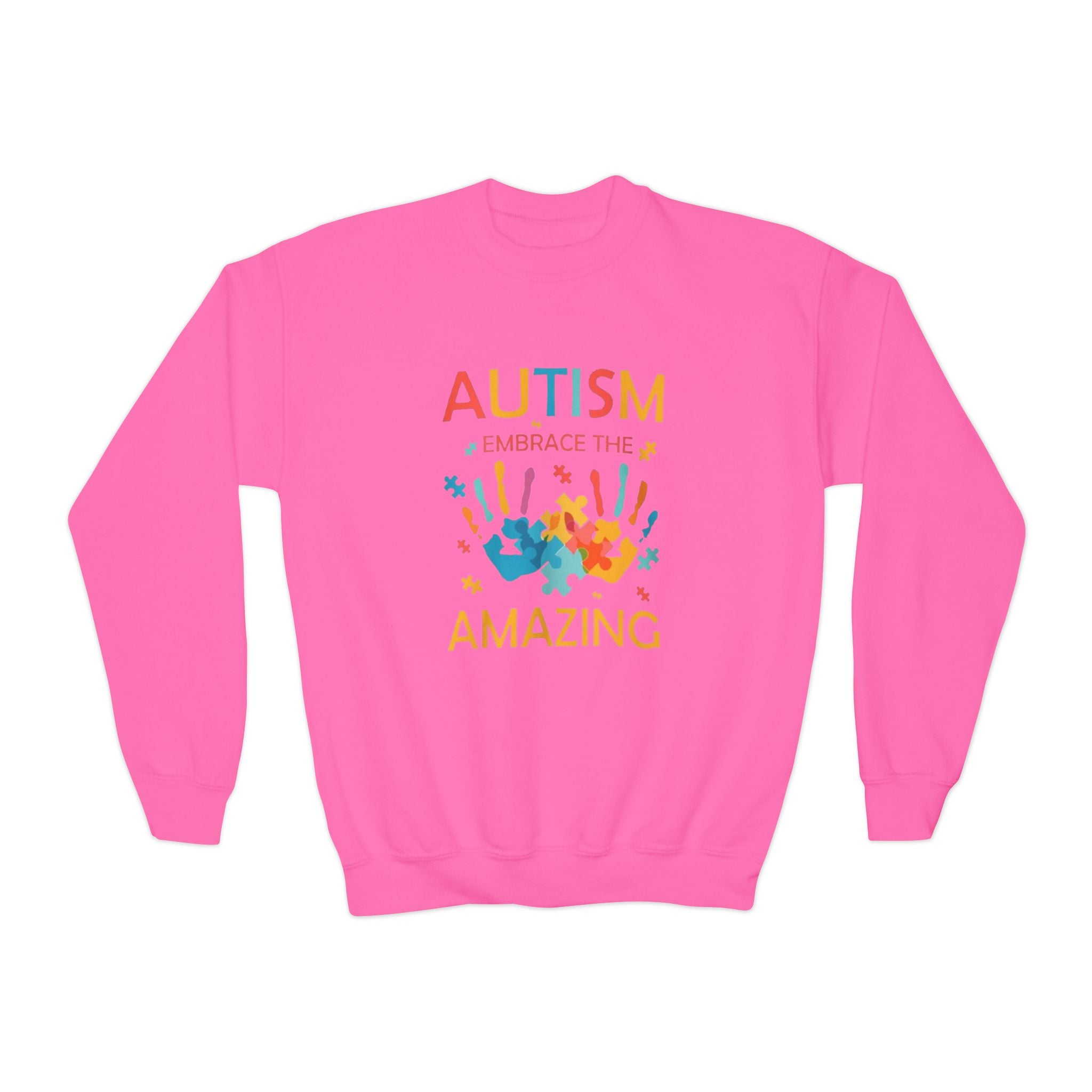 Autism: Embrace the Amazing, Youth Unisex Sweatshirt