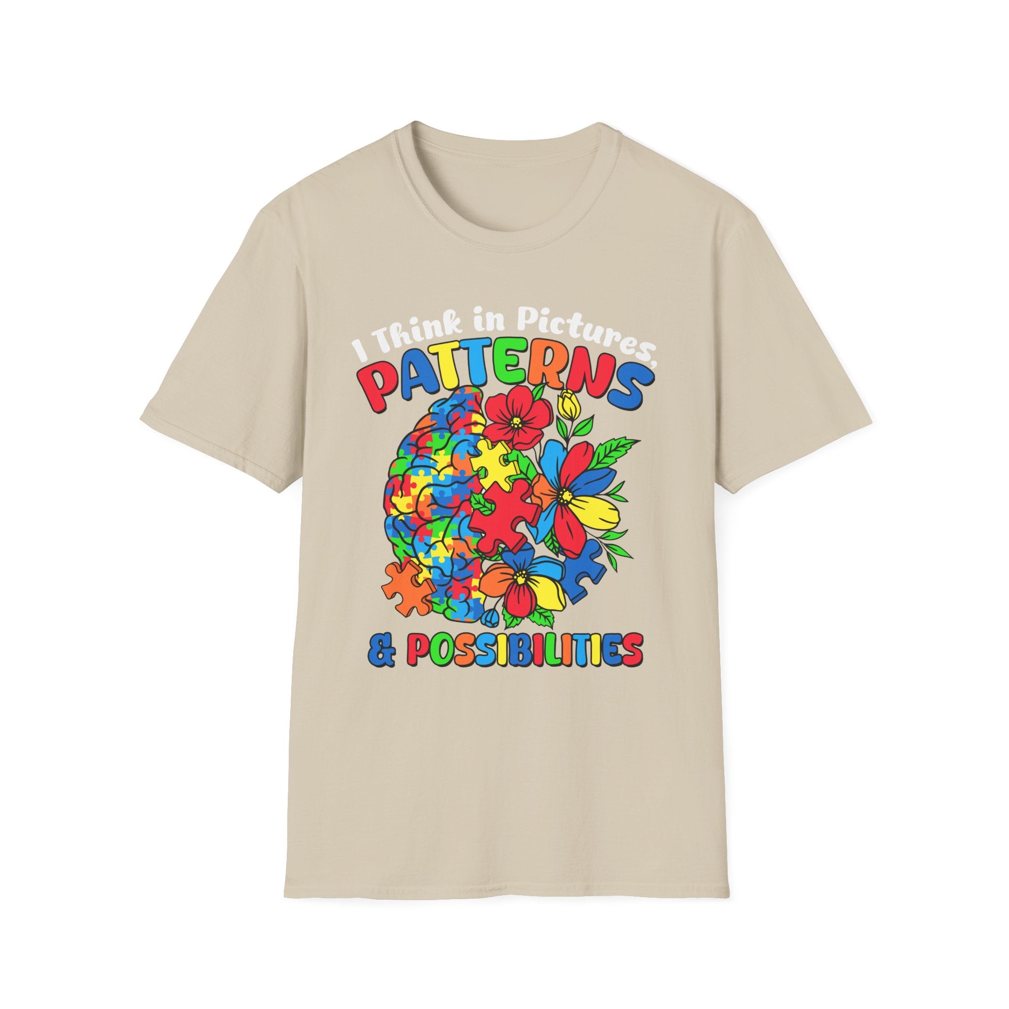 I Think In Pictures, Adult T-Shirt