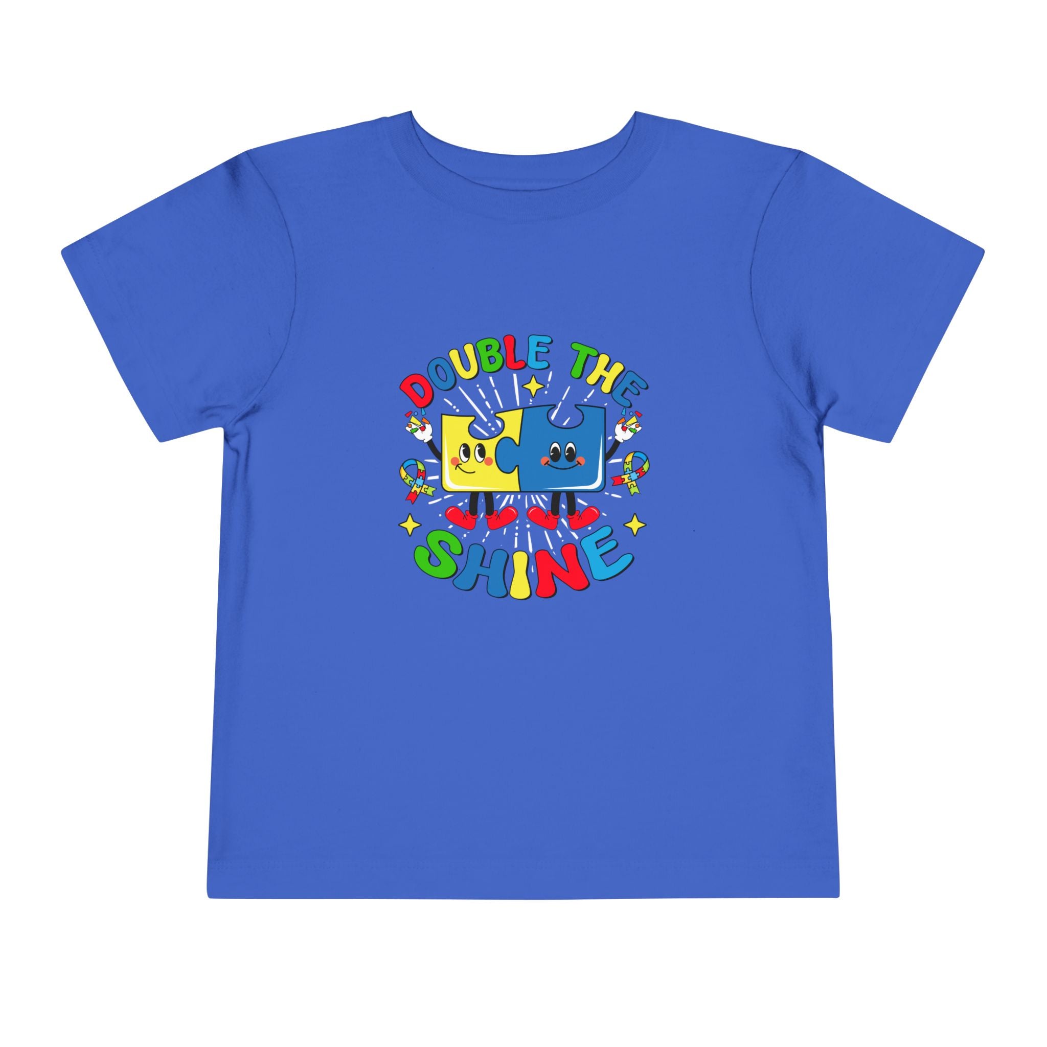 Double The Shine, Autism Awareness, Toddler Short Sleeve Tee