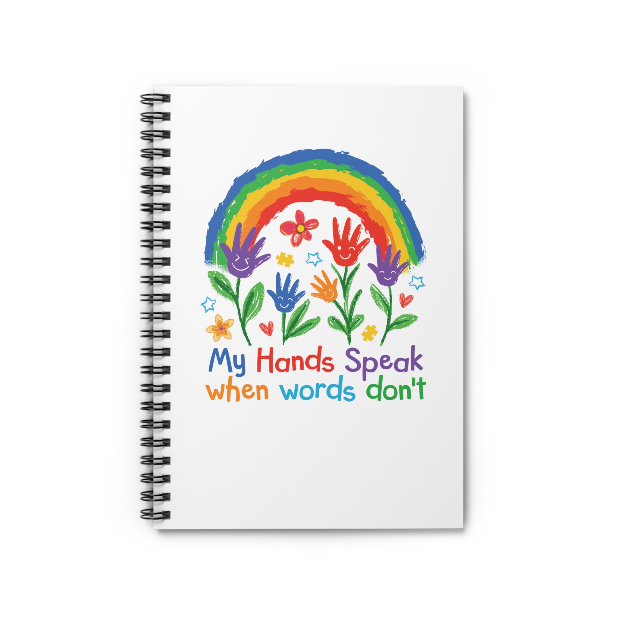My Hand Speak Spiral Notebook - Ruled Line