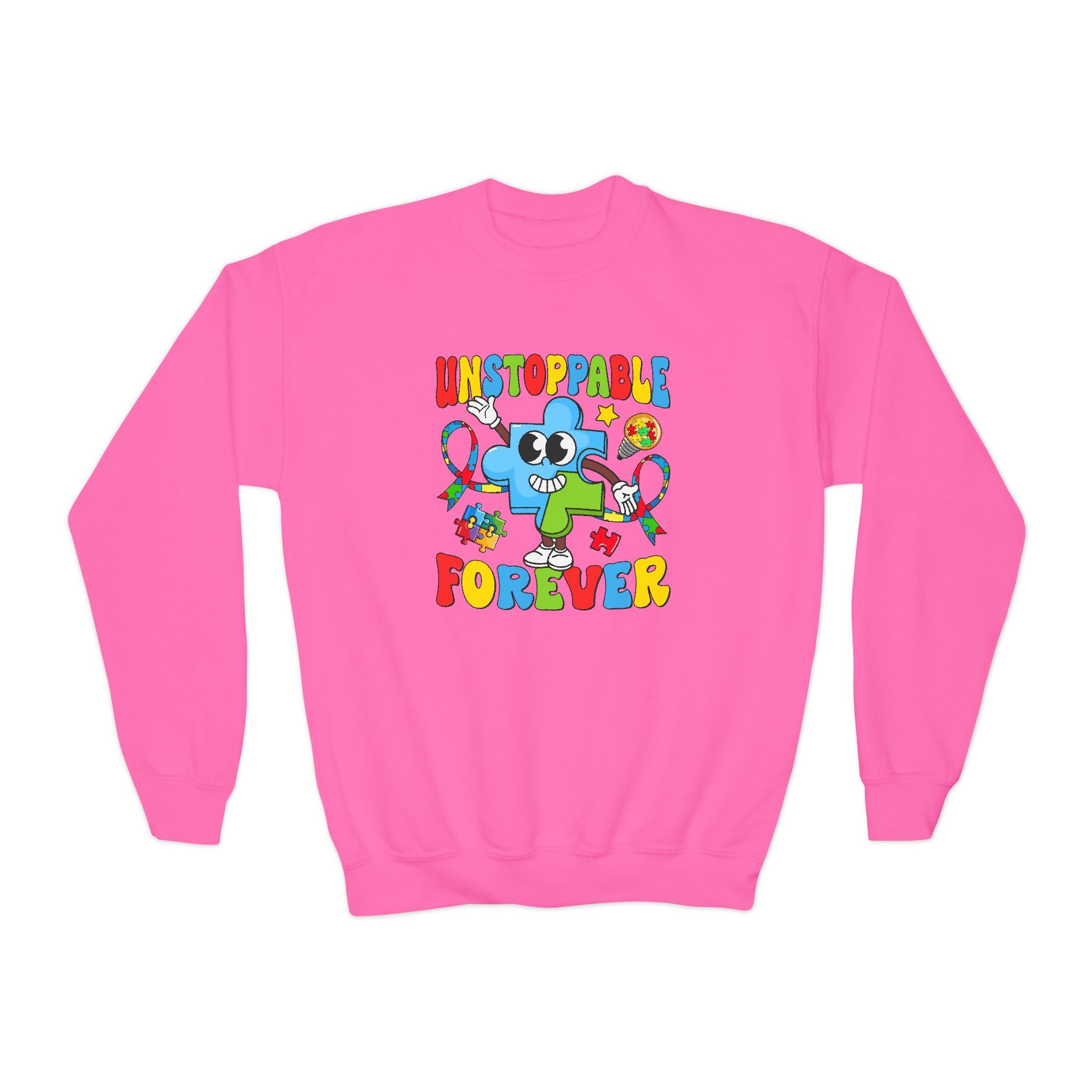 Unstoppable Forever, Youth Crewneck Sweatshirt