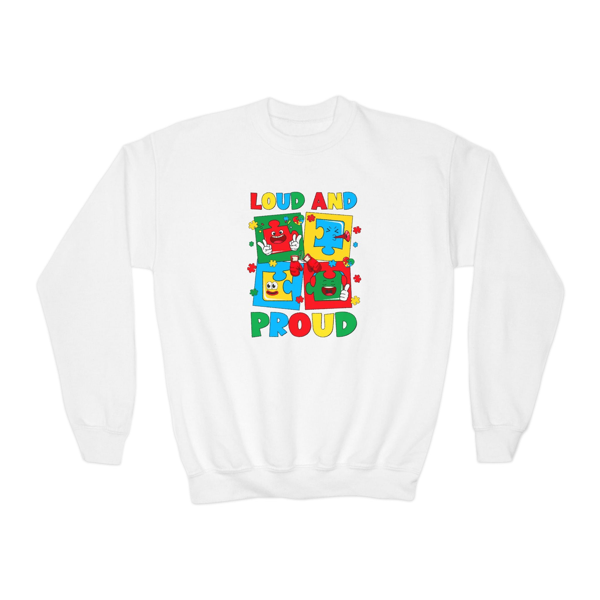 Loud & Proud, Youth Crewneck Sweatshirt