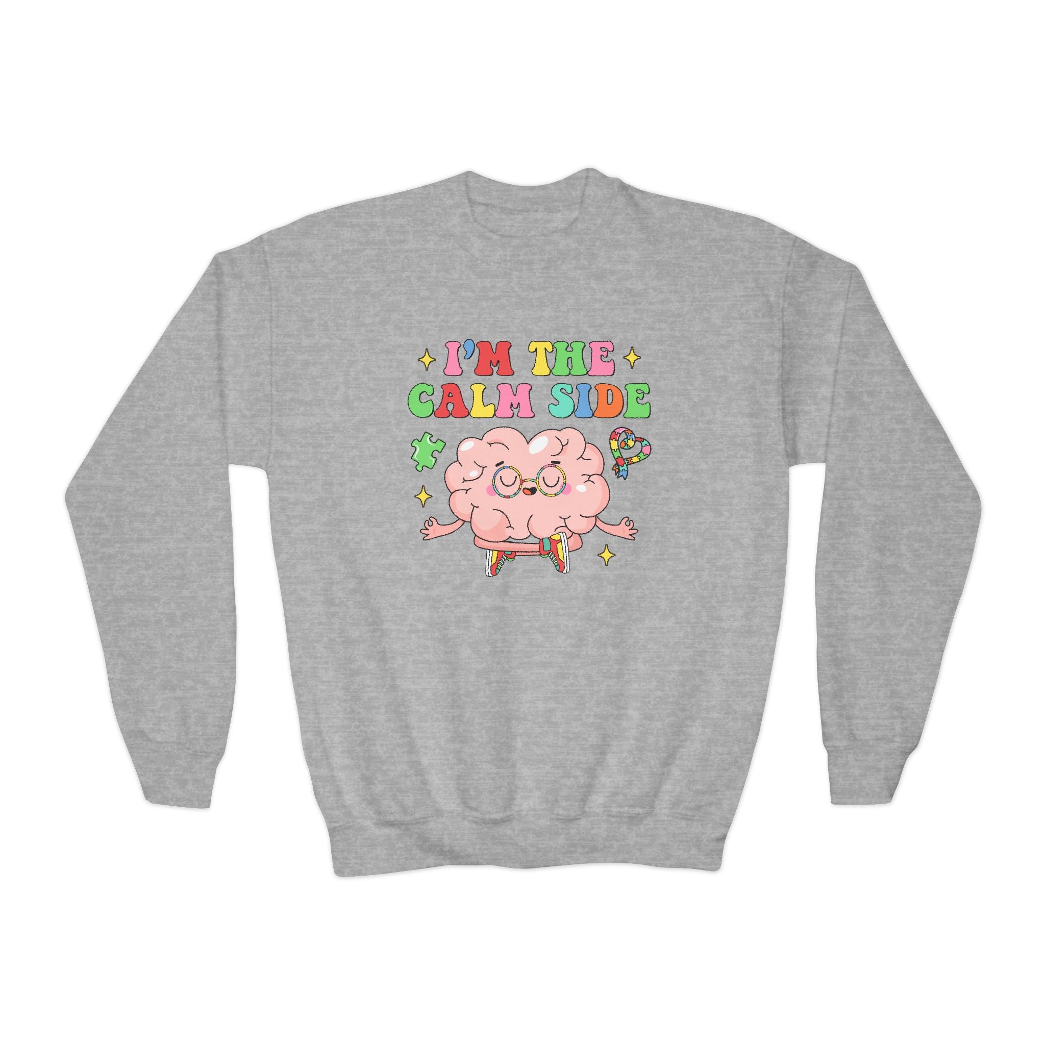 I Am The Calm Side, Youth Crewneck Sweatshirt