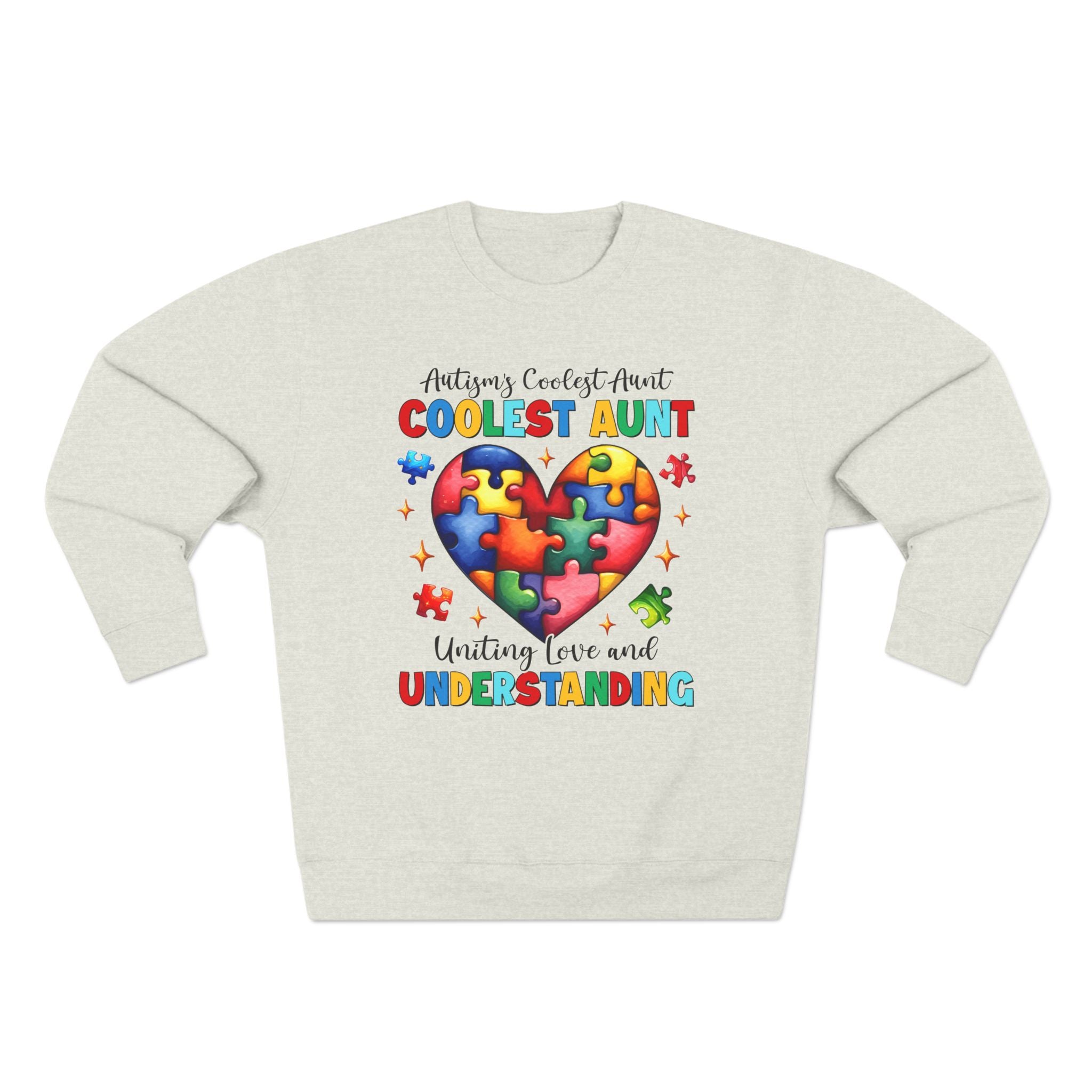 Autism Family Awareness, Coolest Aunt, Adult Sweatshirt